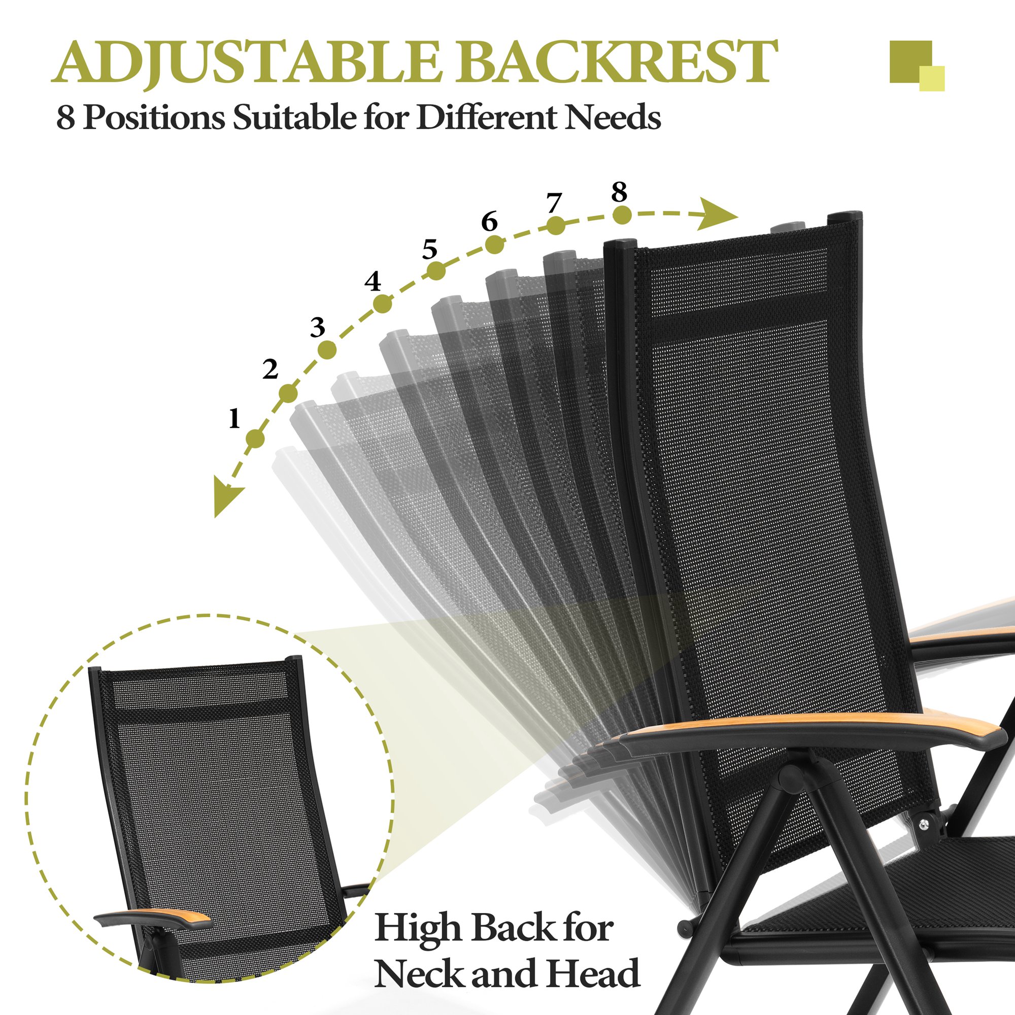 Crestlive Products CL-DC071BLK-2 Patio-Chairs - View #4