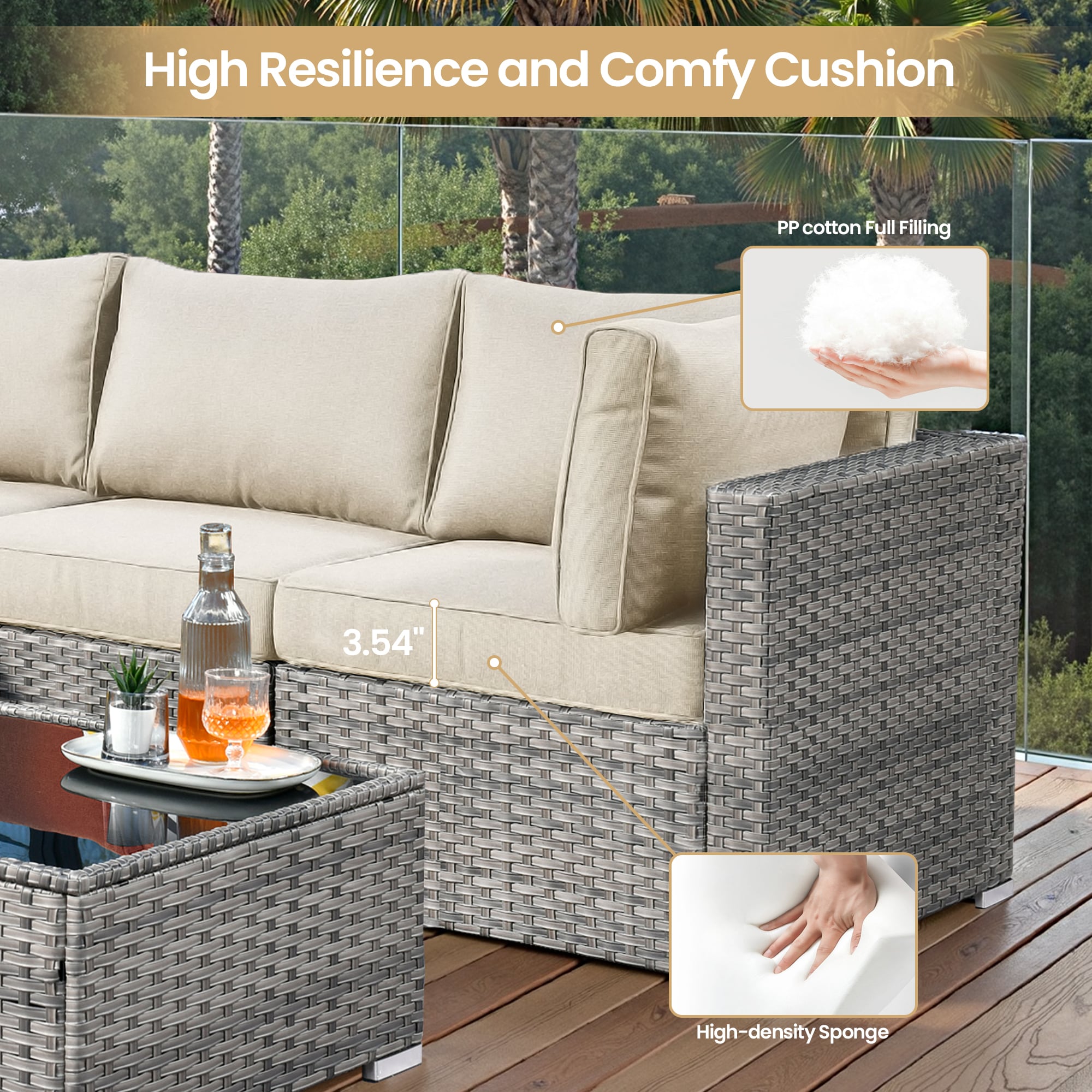 Pouuin SCFPGRSHOP600-10 Patio-Sofas-Daybeds - View #7