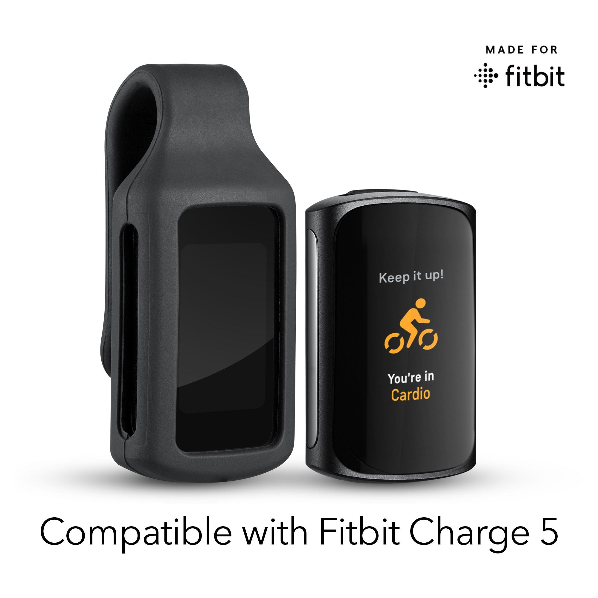 Wasserstein Clip Holder Compatible with Fitbit Charge 5 - Clip