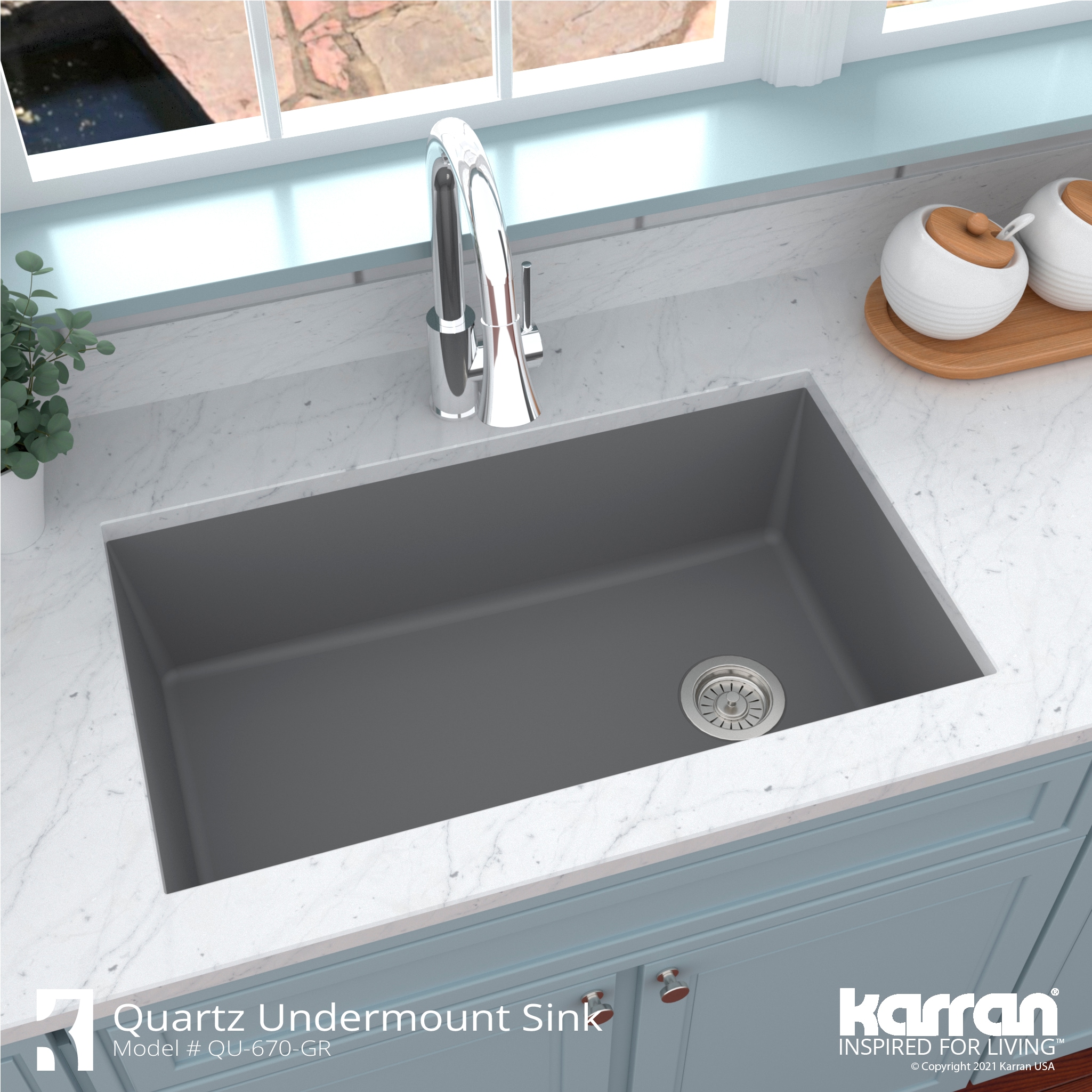 Karran QU-670-GR Kitchen-Sinks - View #6