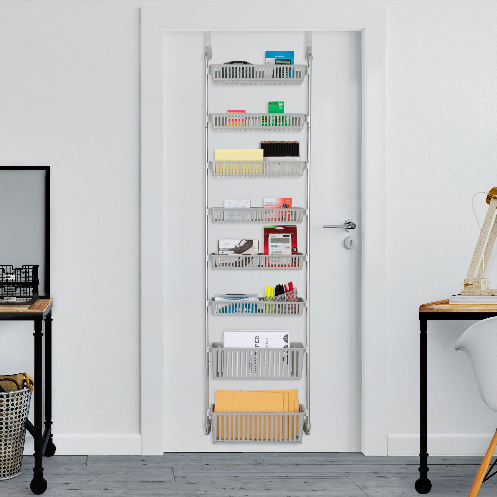 Smart Design Over the Door Pantry Organizer 18.11-in W x 77-in H 8