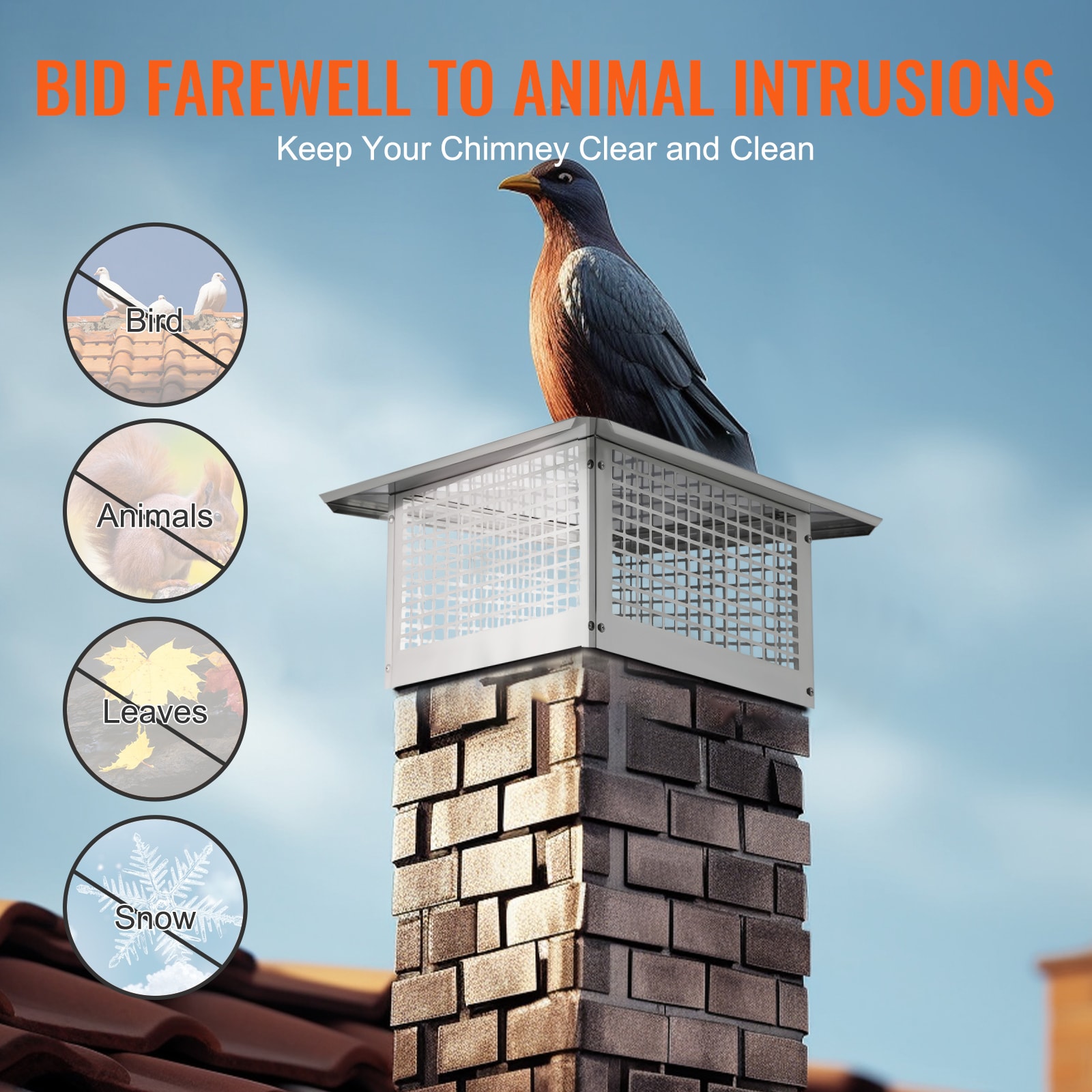 VEVOR BXGFXPDYDGYSTSRS6V0 Chimney-Cap - View #6
