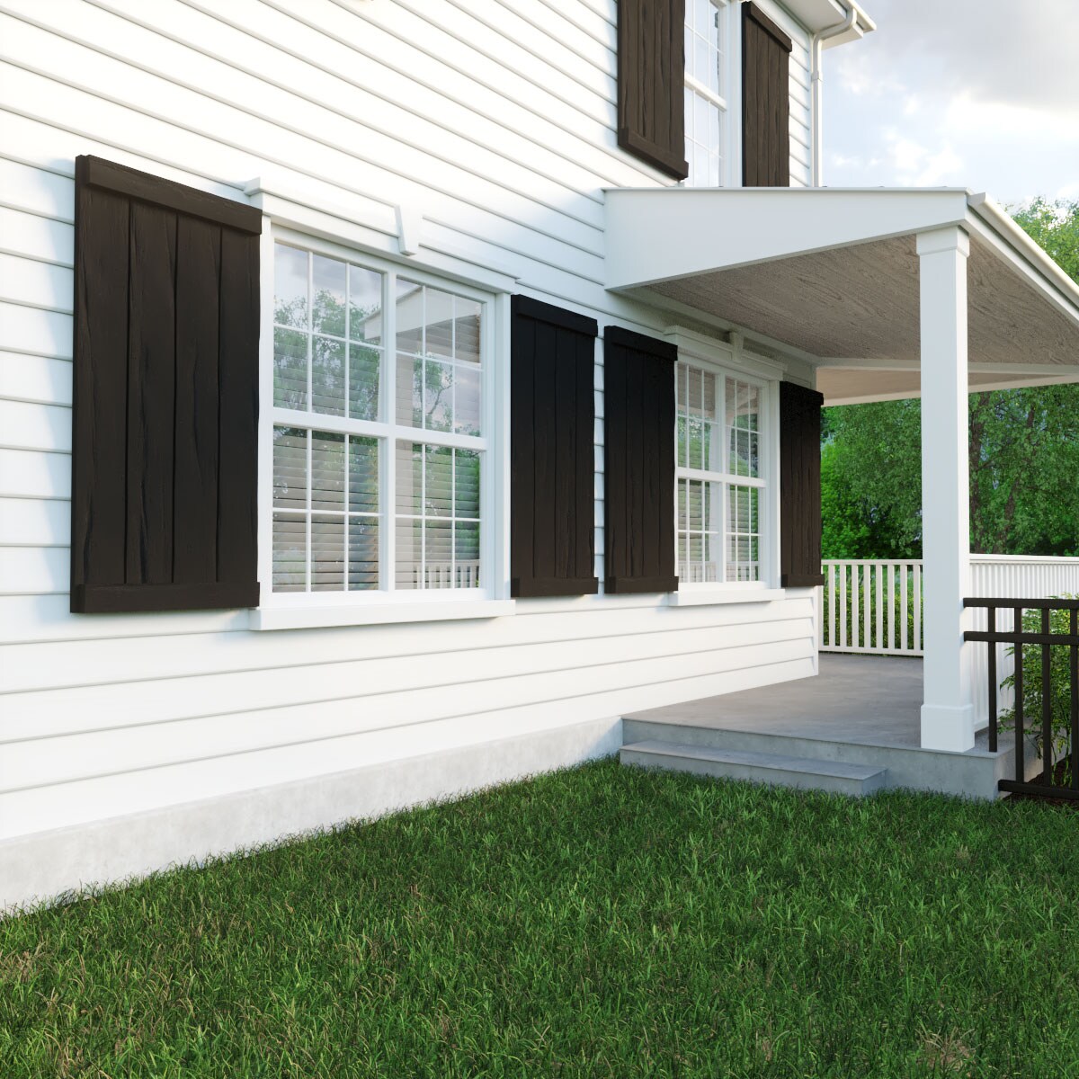 Ekena Millwork SHUBJE22X38RWPR Exterior-Shutters - View #9