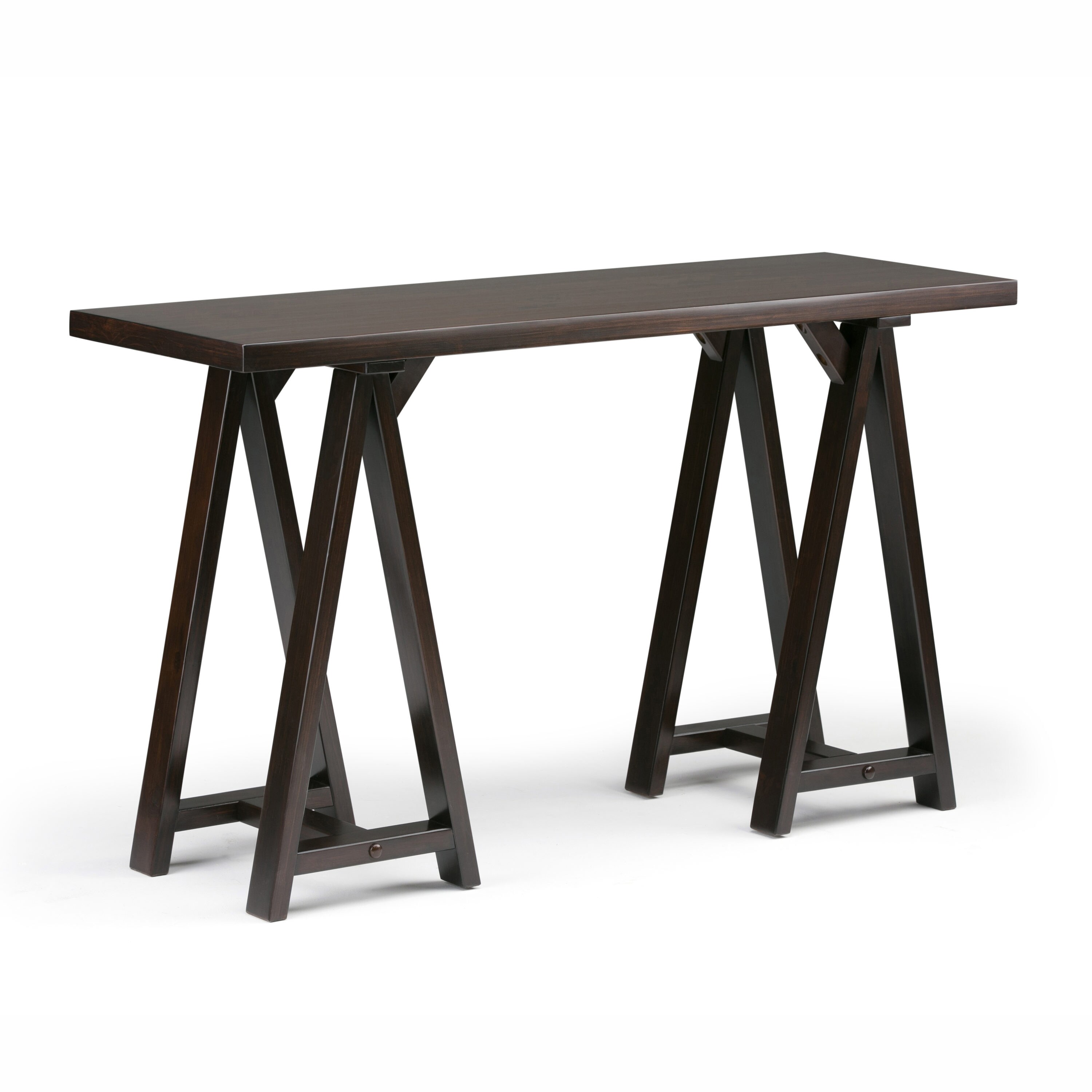 simpli home sawhorse coffee table