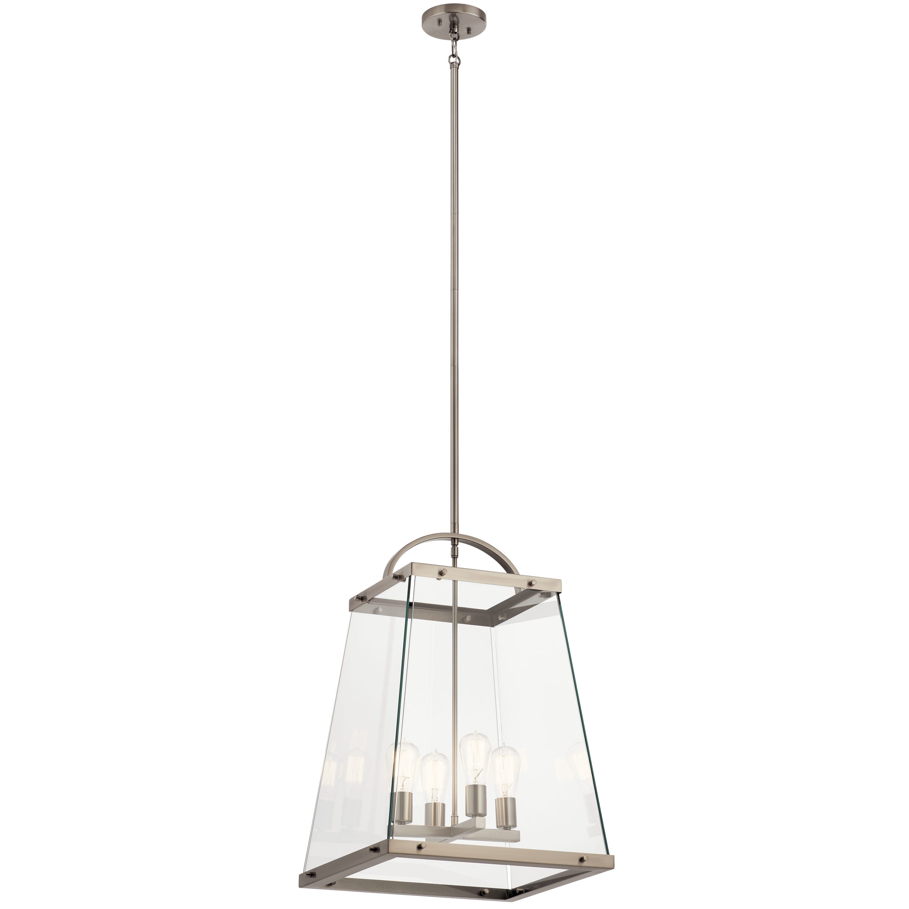 southampton 6 light pendant in stainless steel