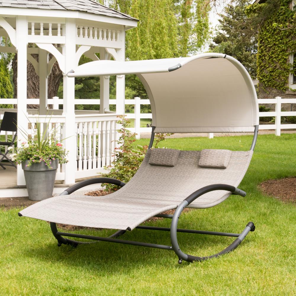 Reviews for Sunnydaze Decor Sling Double Outdoor Rocking Chaise