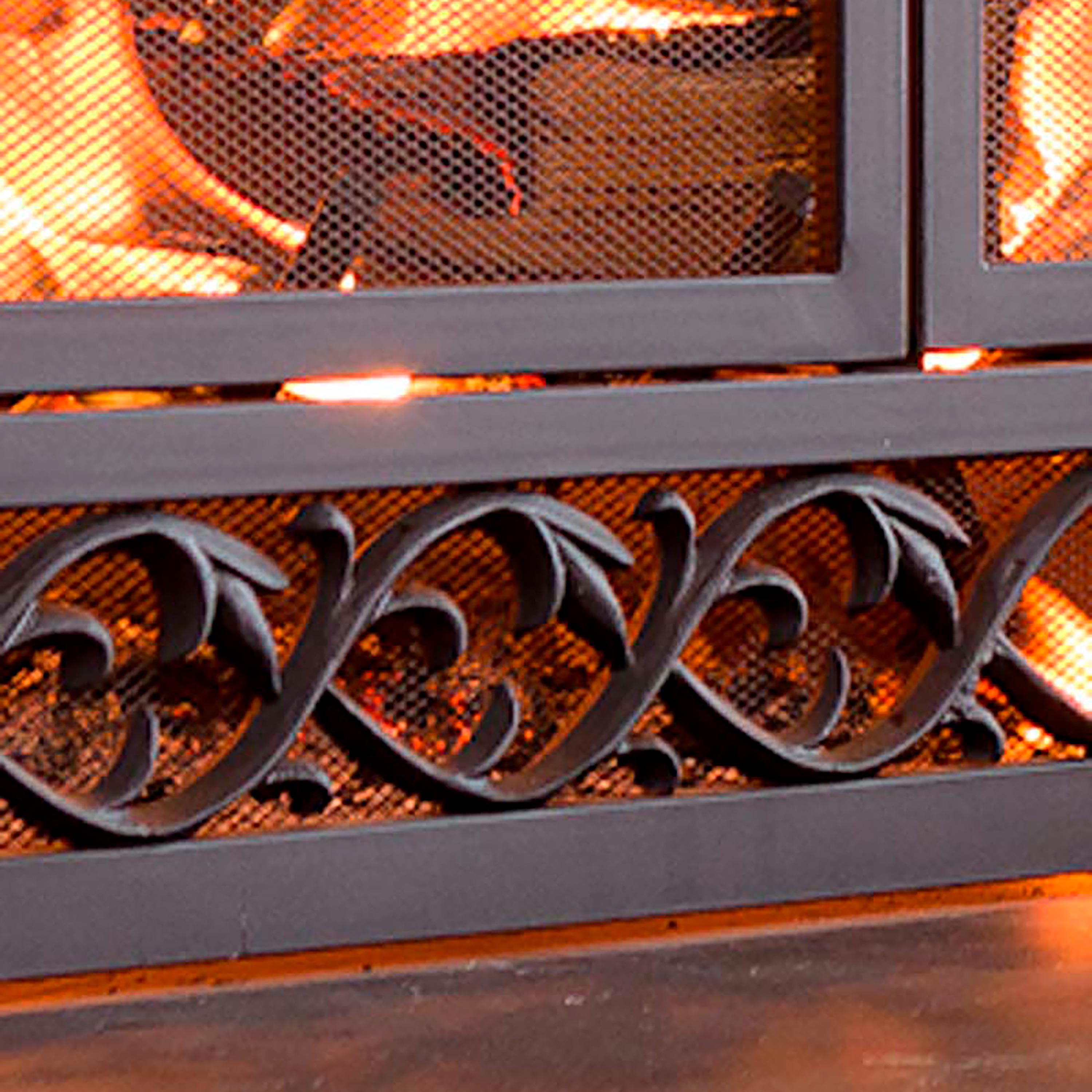 Evergreen 13400 BK Glass-Fireplace-Doors - View #6