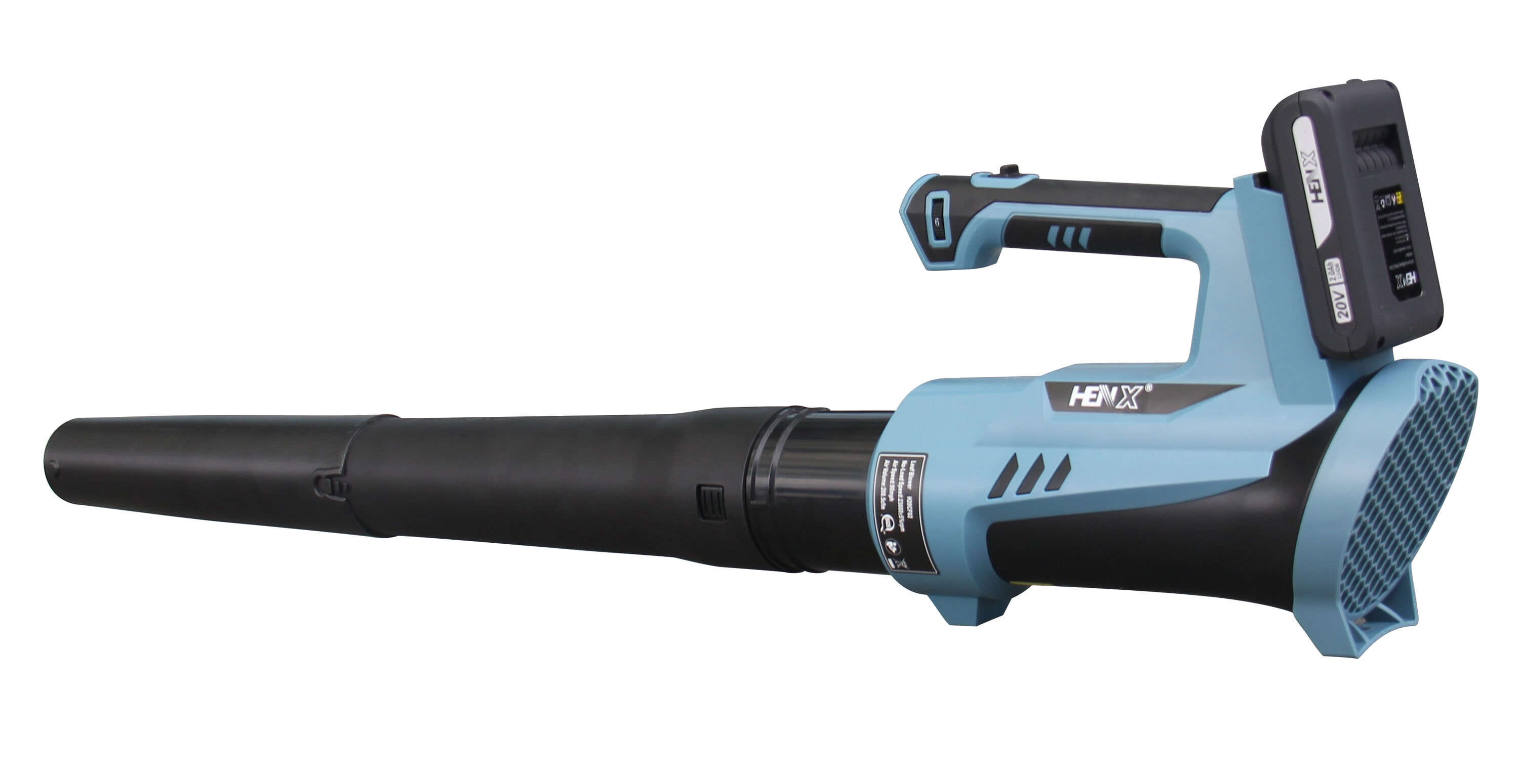 HENX 20-volt 193-CFM 83-MPH Battery Handheld Leaf Blower (Battery 