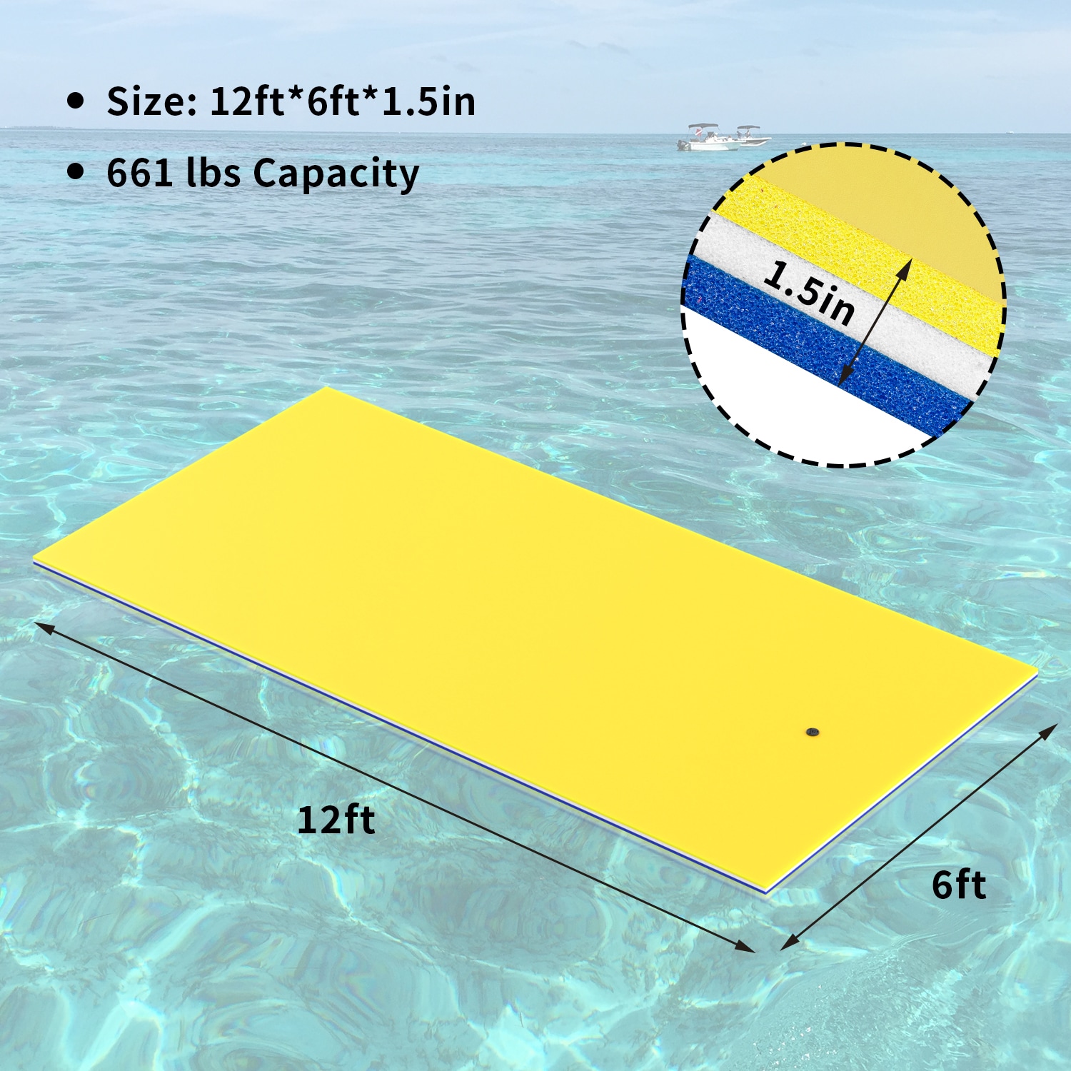 RaDEWAY SO030105-YEBL-12FT Pool-Toys-Floats - View #6