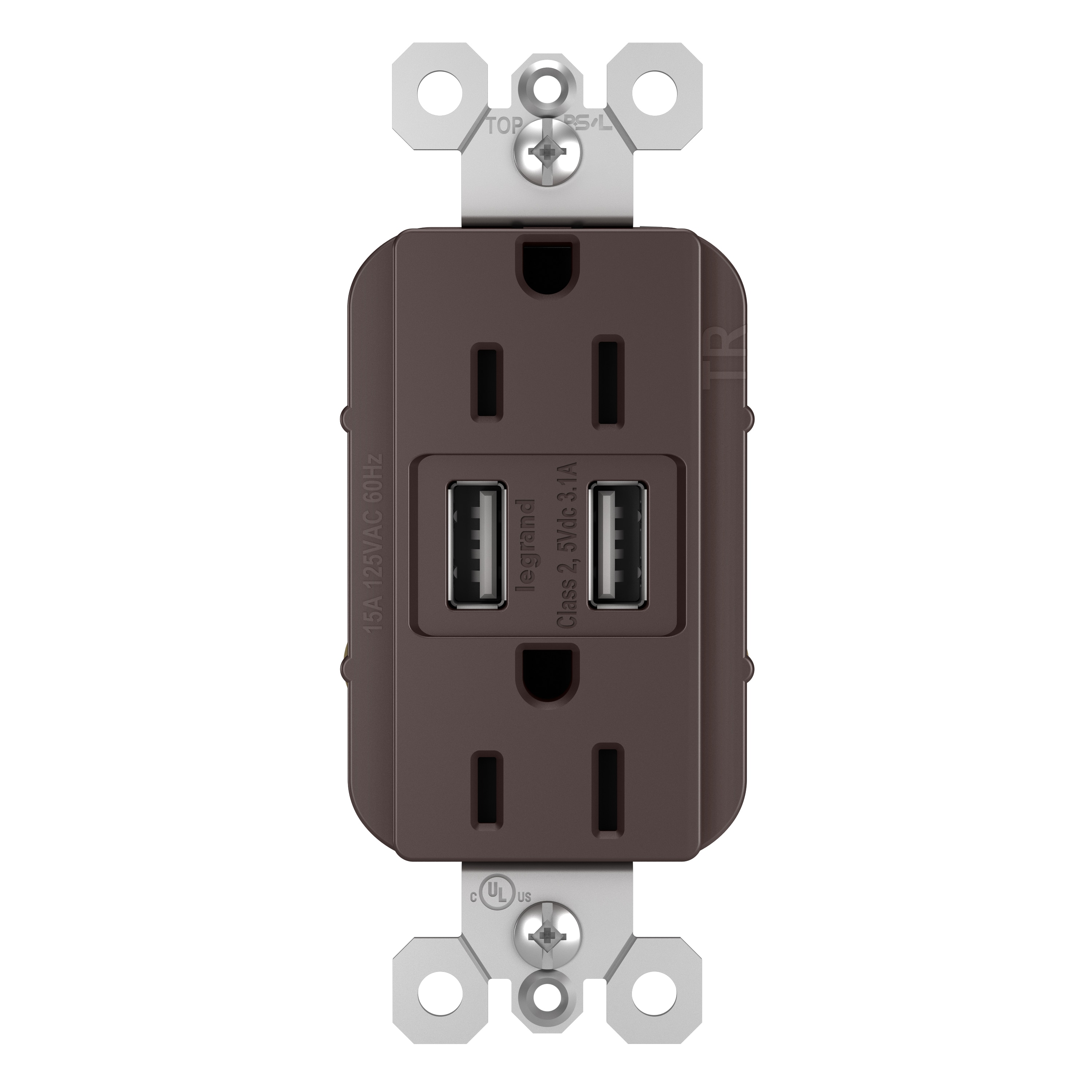 Legrand USB Receptacle Kit Electrical Wall Outlet