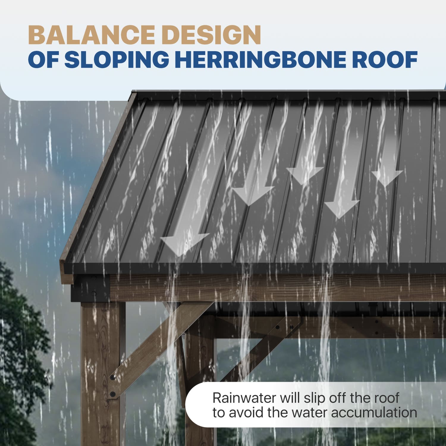 Sunmthink GBSM44L32 Wood-Resin-Gazebos - View #5