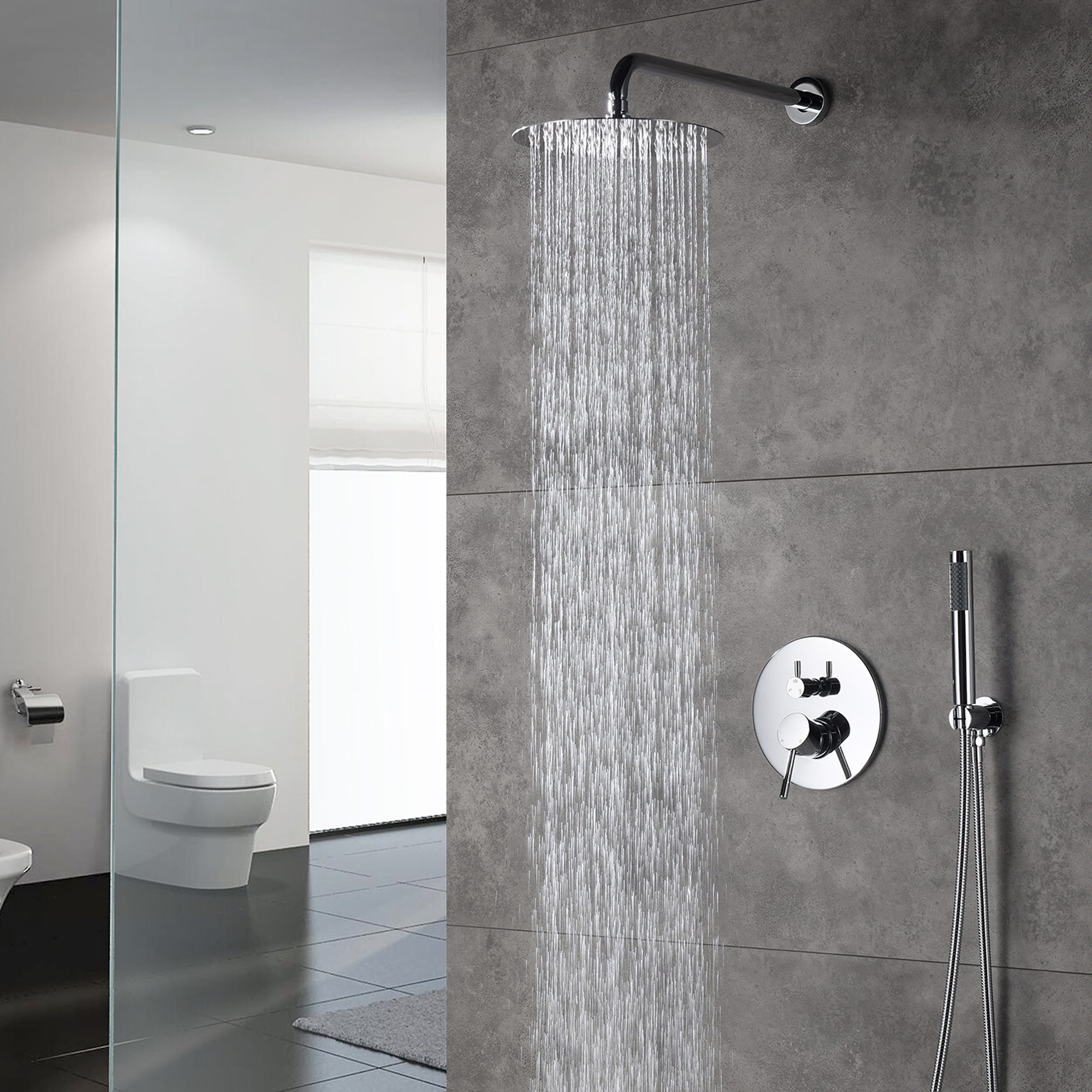 Clihome CH-6610-CI Showerhead-Bar-Panels - View #3