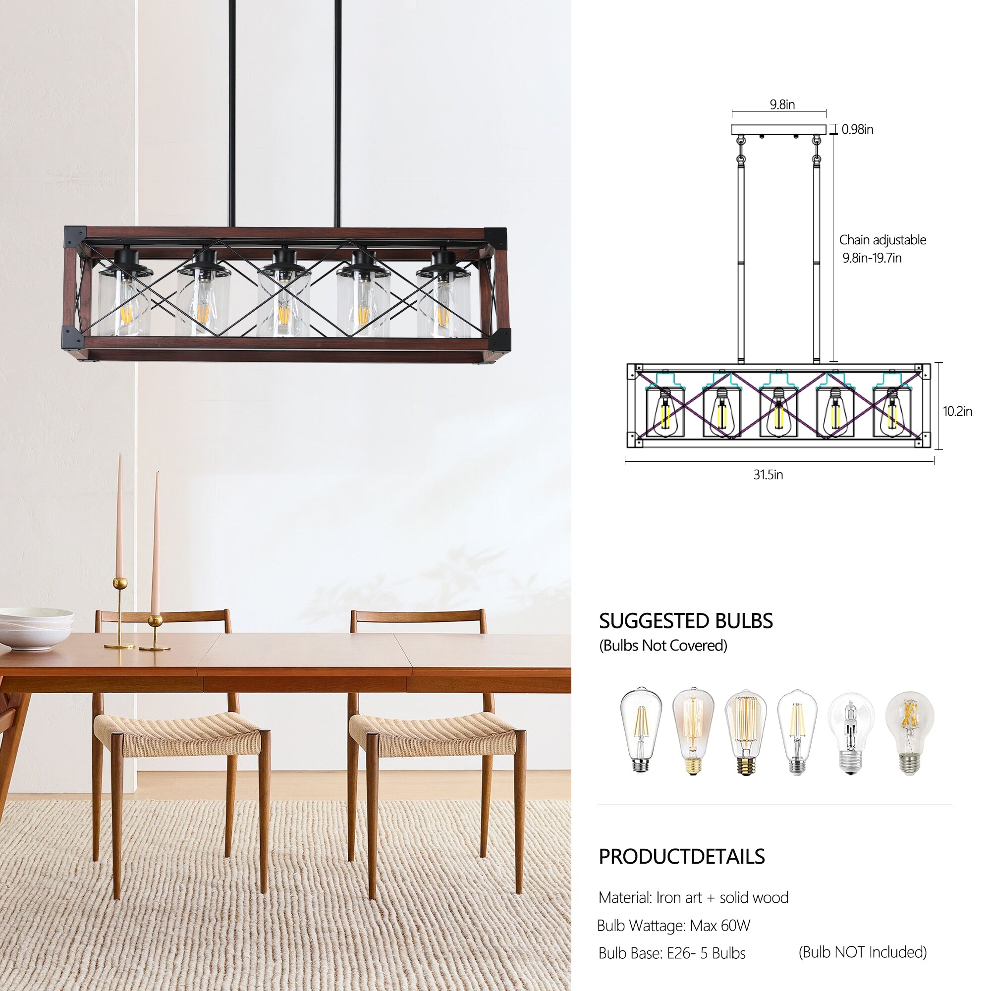 Huluwat RY-2P368676 Pendant-Lights - View #6