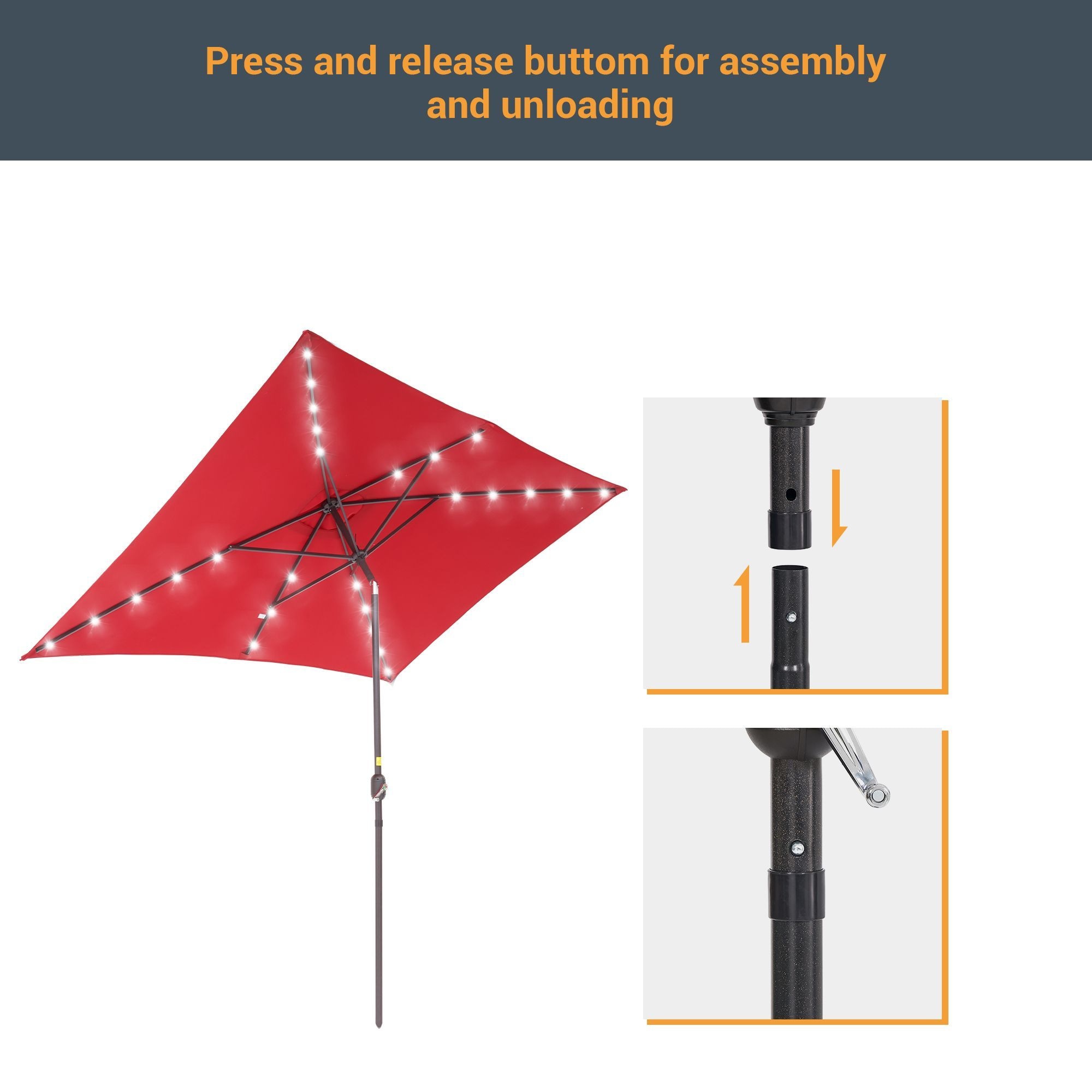 Sonkuki SD-127R-LED Umbrellas-2 - View #7