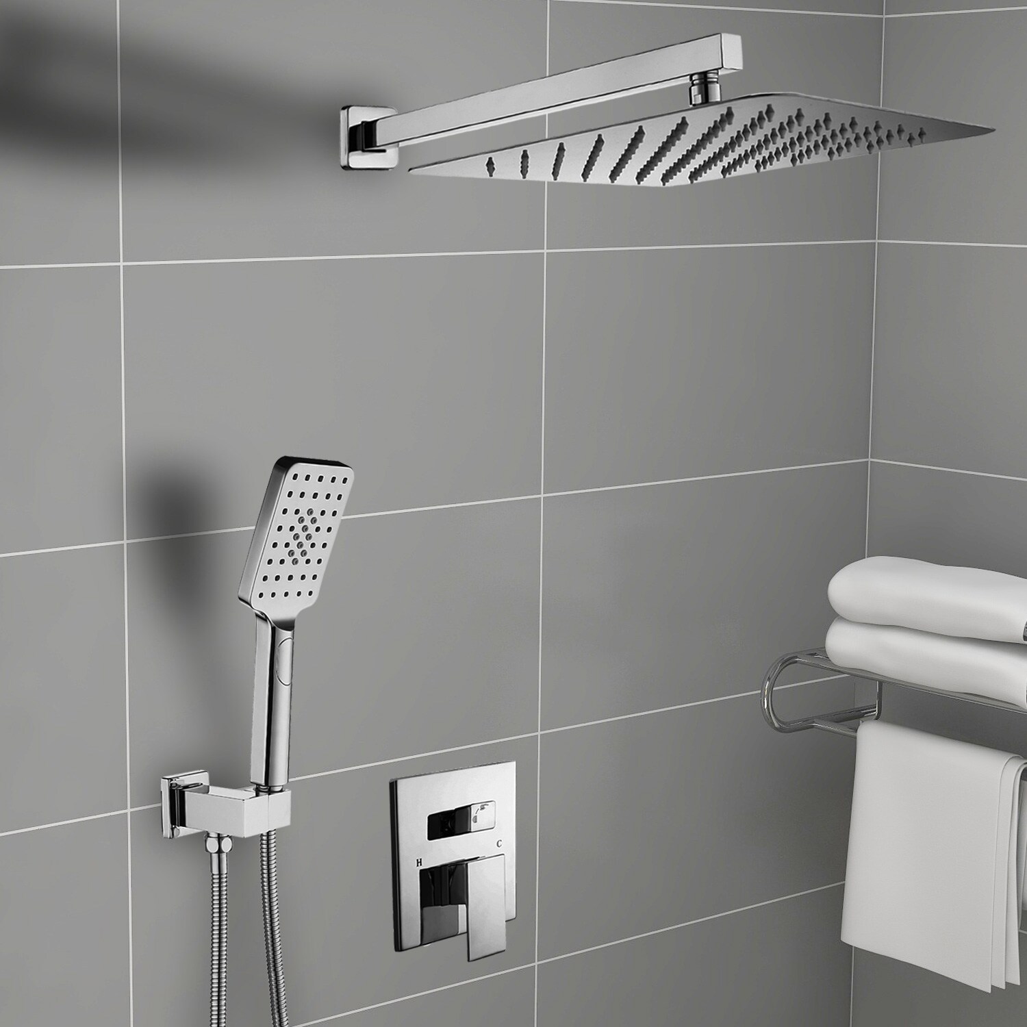 Maincraft HHK102CH Showerhead-Bar-Panels - View #4