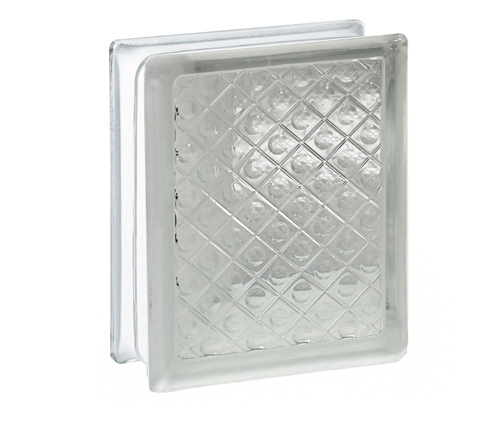 REDI2SET GBD683 Diamond 10-Pack Clear Diamond Glass Block (8-in H x 6-in W x 3-in D)