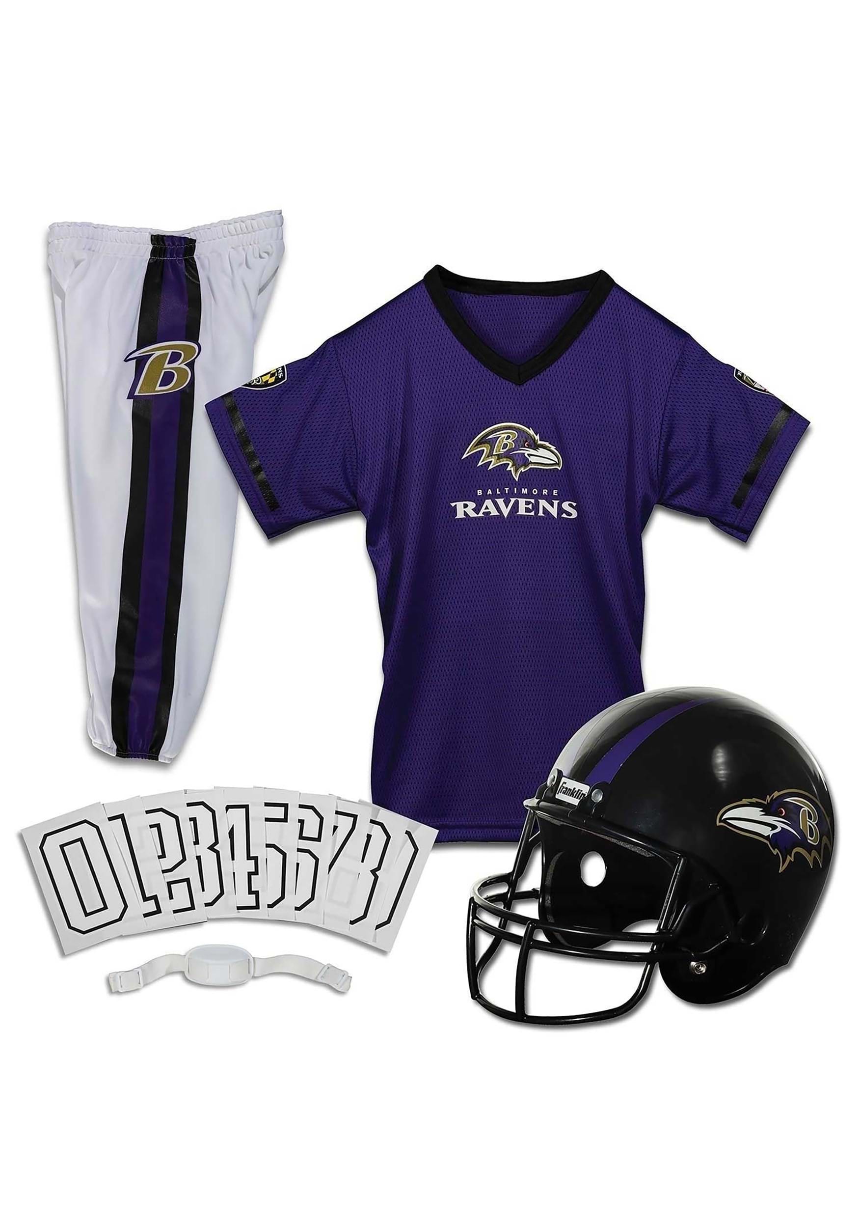 Franklin Sports FA15701F17-M Baltimore Ravens NFL Uniform Costume Set Medium