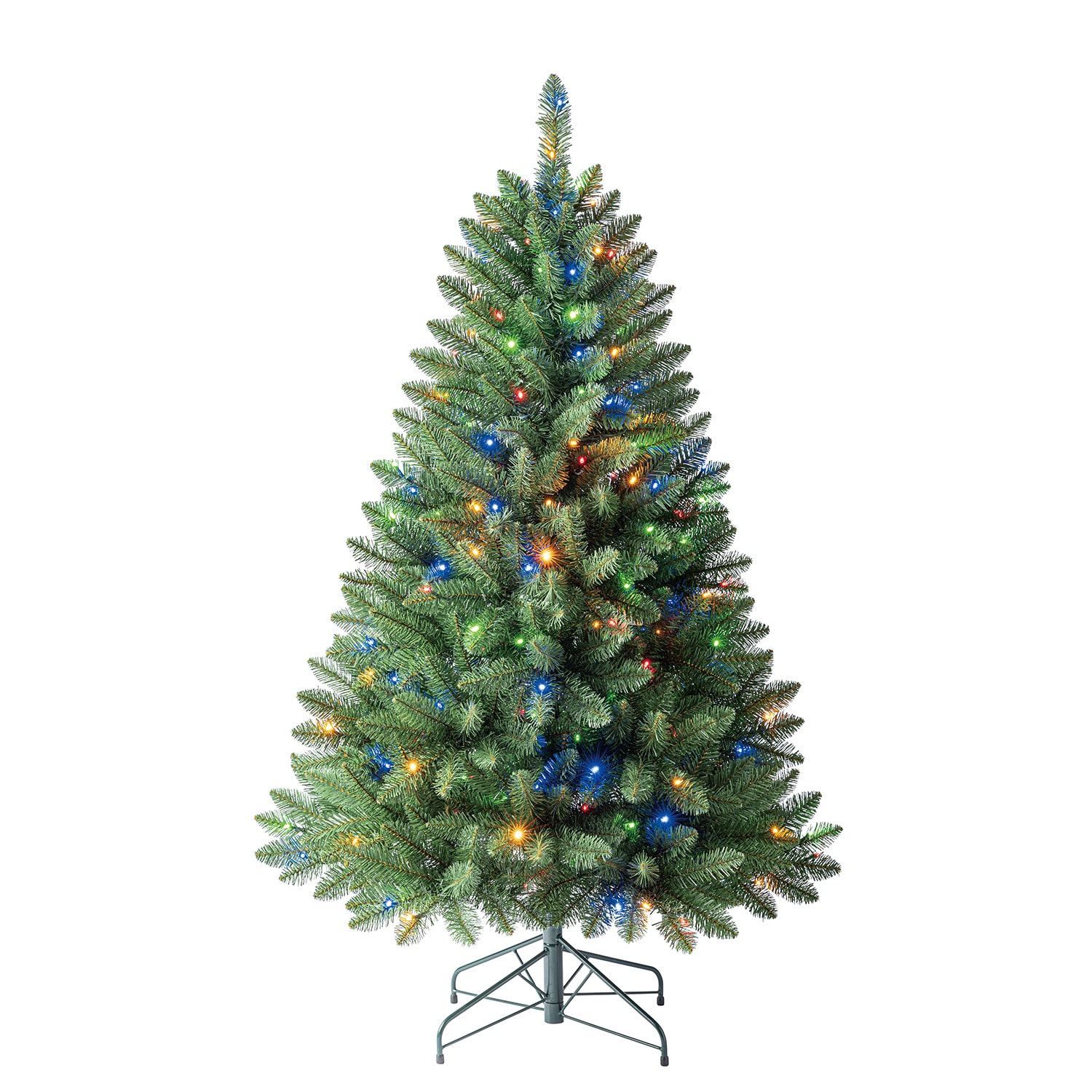 Holiday Living 5-ft Greensboro Pre-lit Artificial Christmas Tree with Multicolor LED Lights