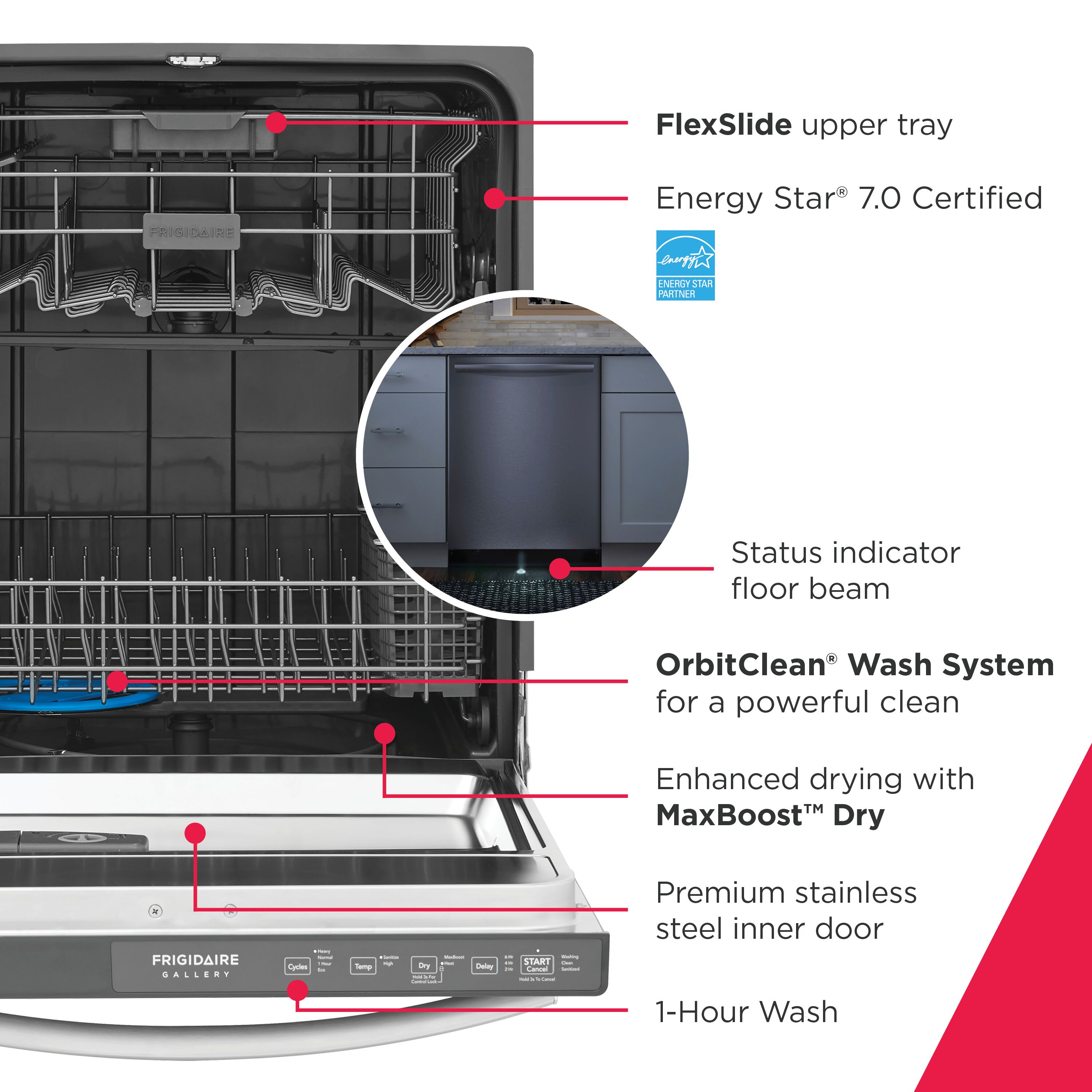 Frigidaire GDHH4527AF Builtin-Dish - View #3