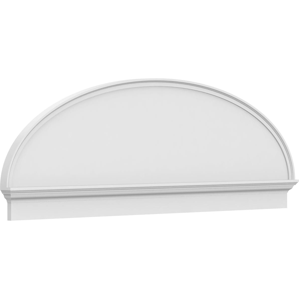 Ekena Millwork PEDPC078X265ELL00 78-in W x 26.375-in L PVC Pediment
