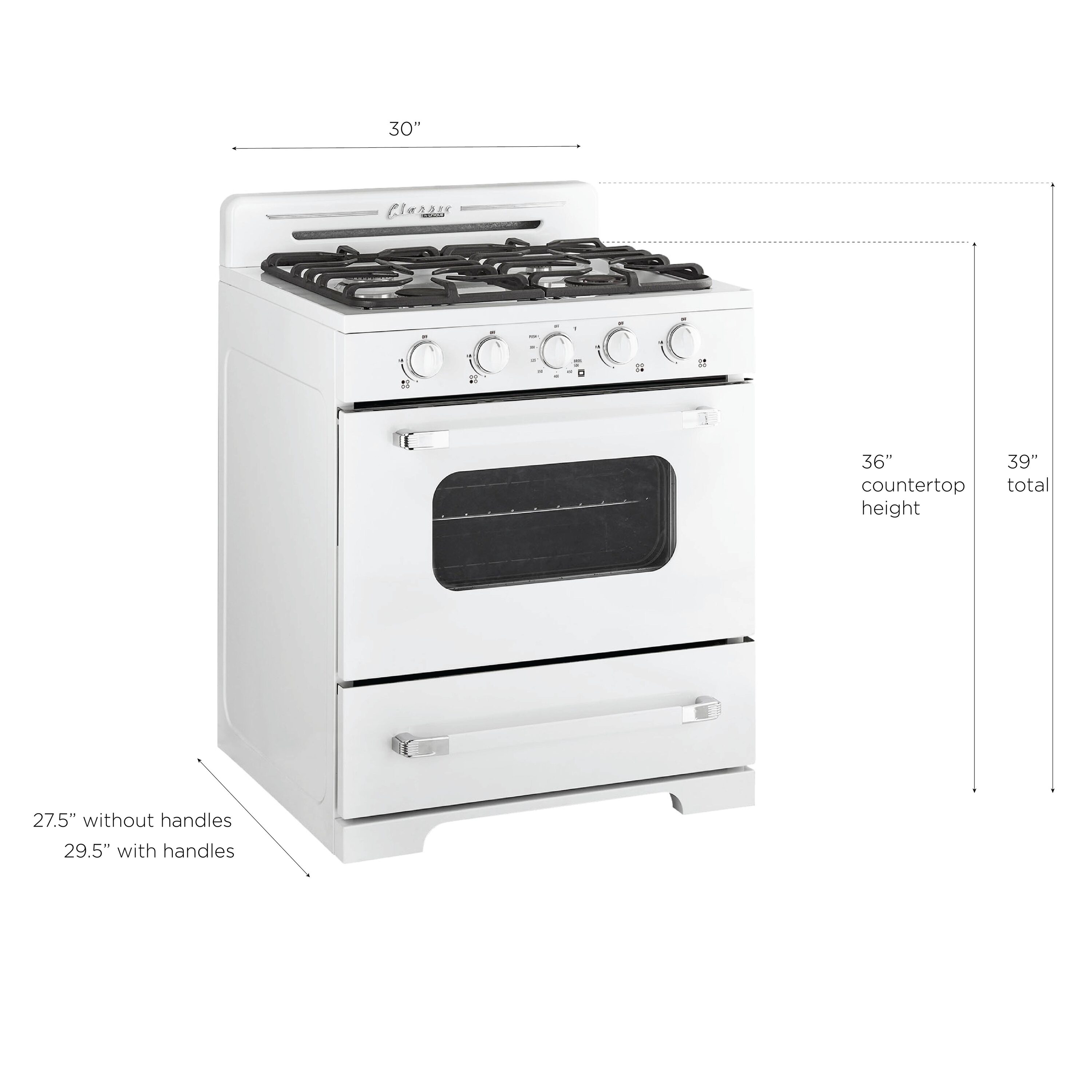UNIQUE UGP-30CR OF1 W Freestanding-Gas-Ranges - View #9