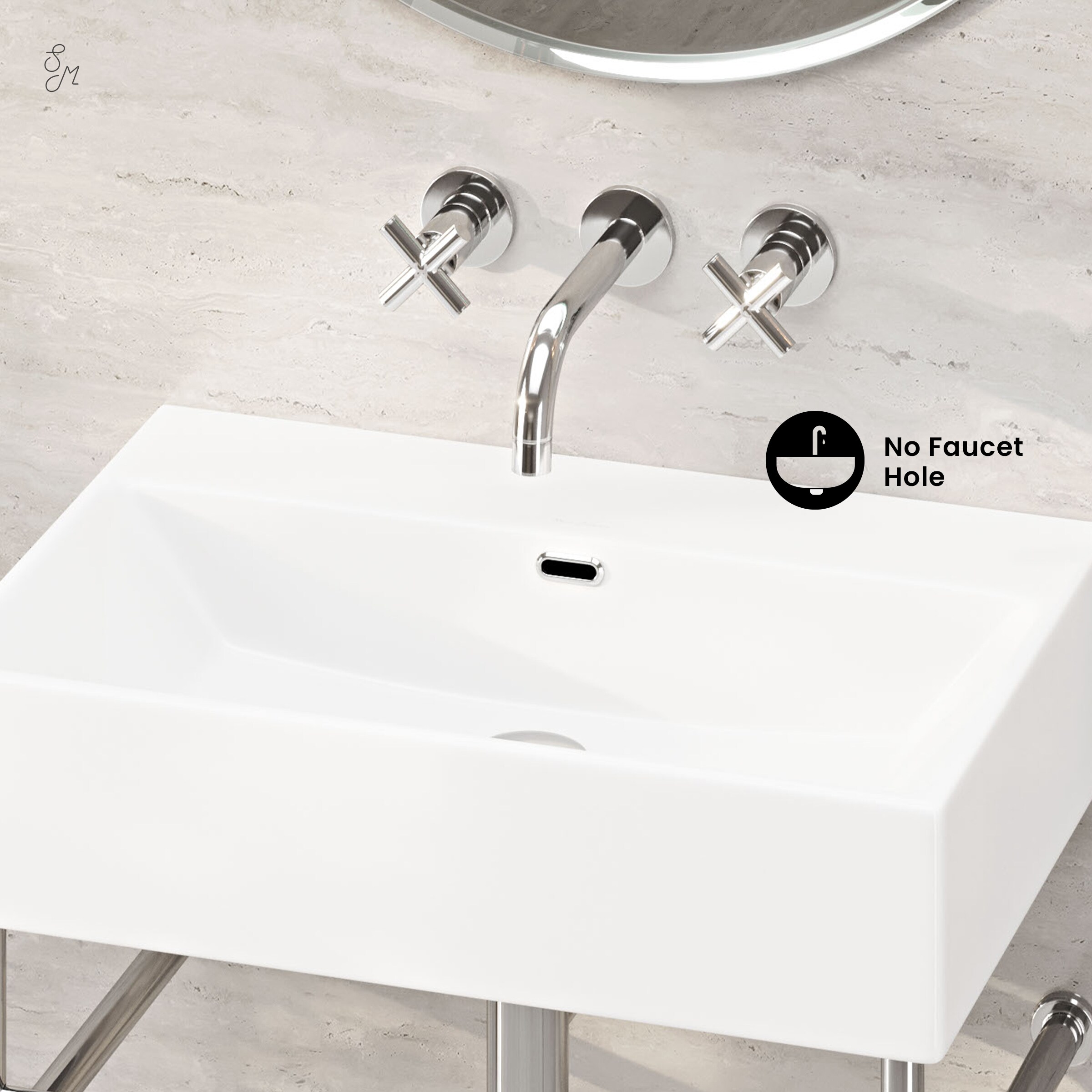 Swiss Madison SM-25-CSREI01CH-0 Console-Sinks - View #4
