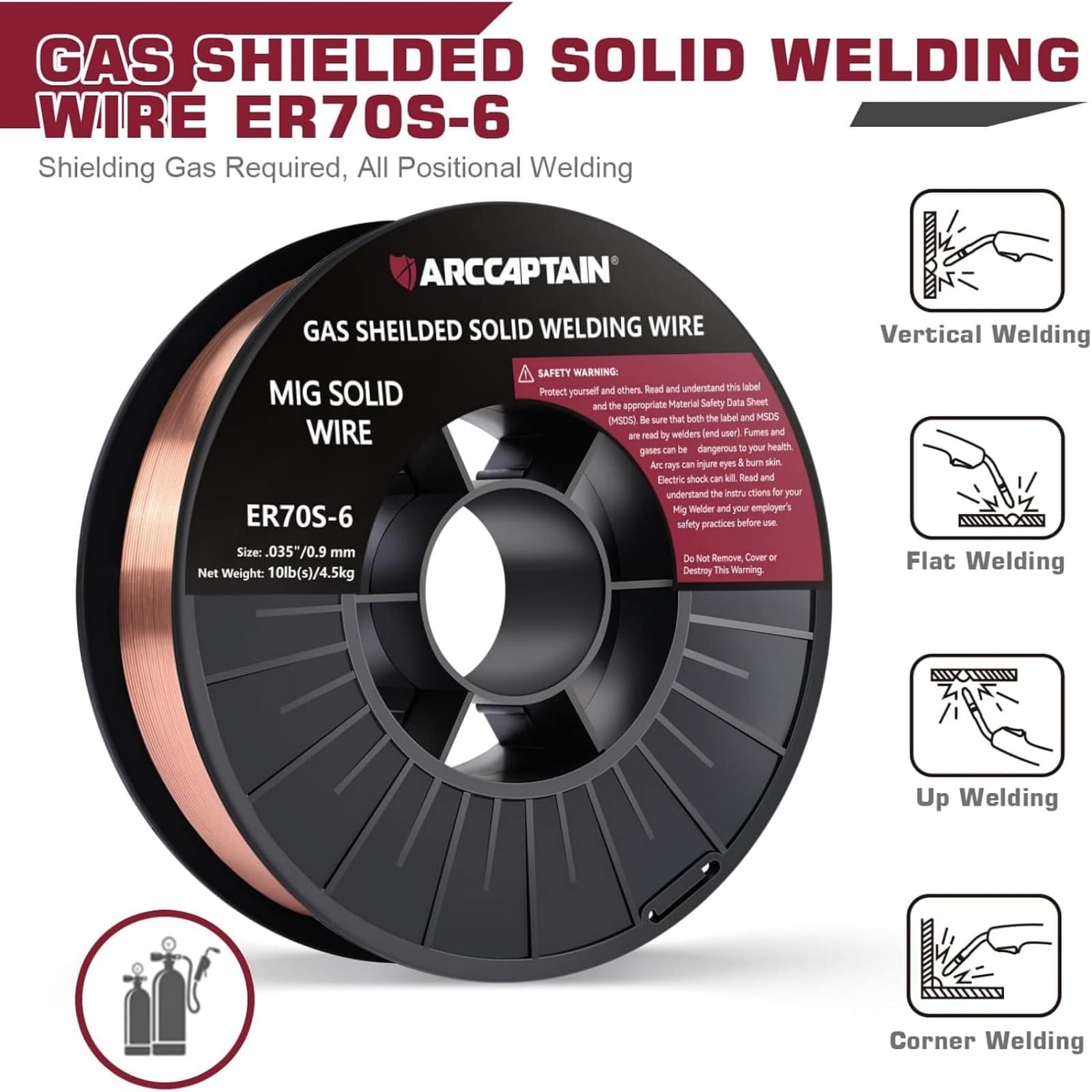 Arccaptain ARER70S-6102 Consumable-Welding-Wire - View #2