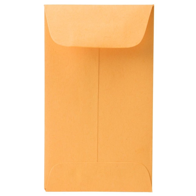 Jam #3 Coin Envelopes, 2.5x4.25, 100/Pack, Brown Kraft Manila, Size: 2.5 x 4.25