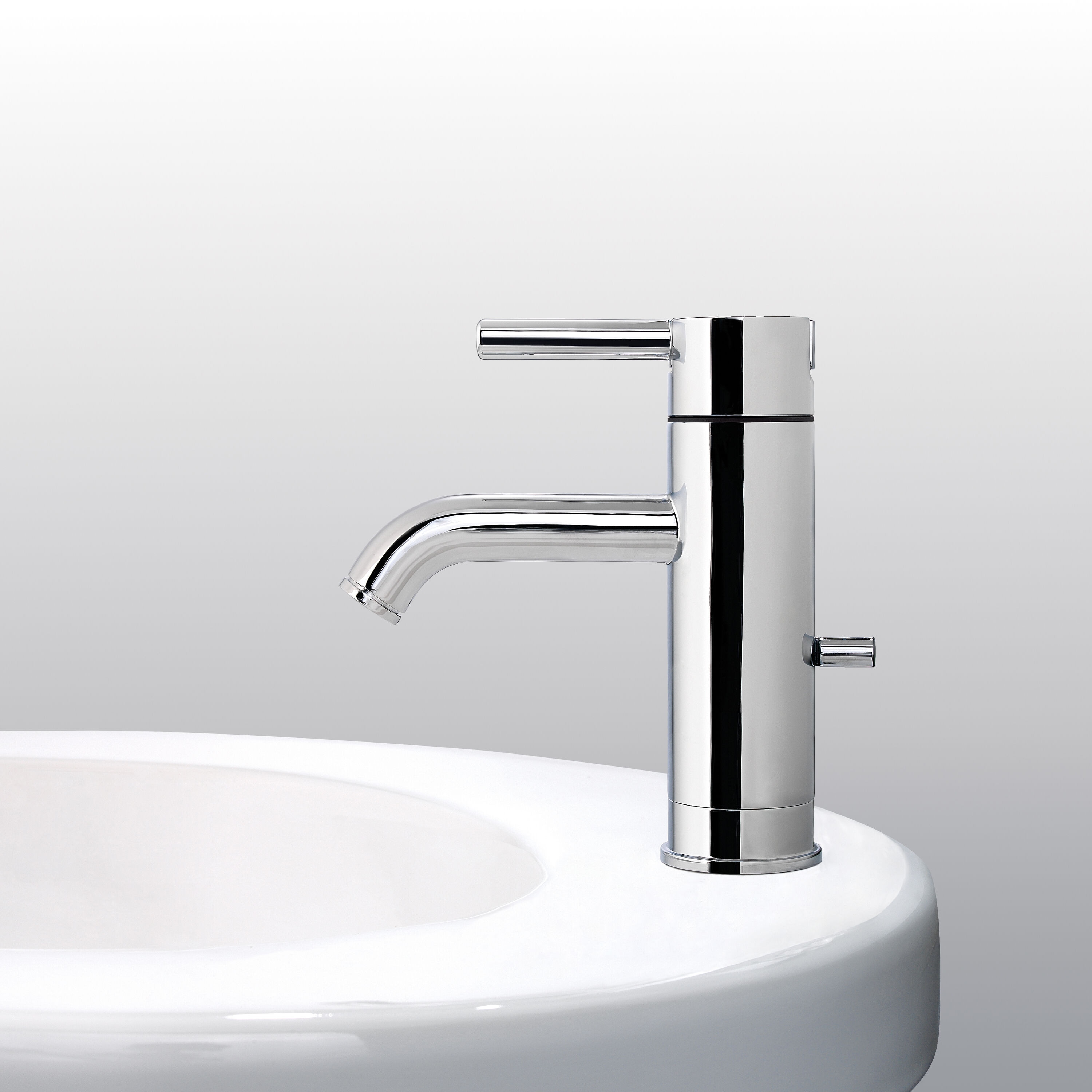 Contempra Modern Polished Chrome Single Control Bathroom Faucet