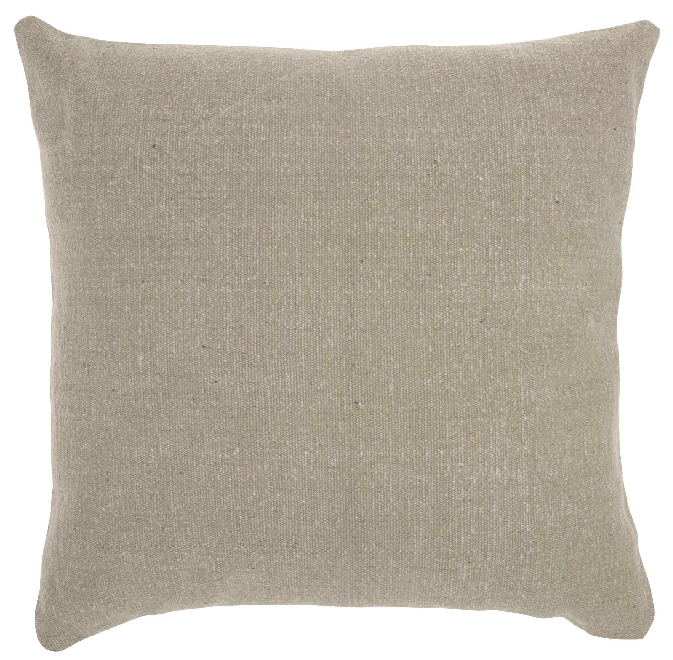 Mina Victory 798019073800 Lifestyles 20-in x 20-in Gray Square Indoor Decorative Pillow