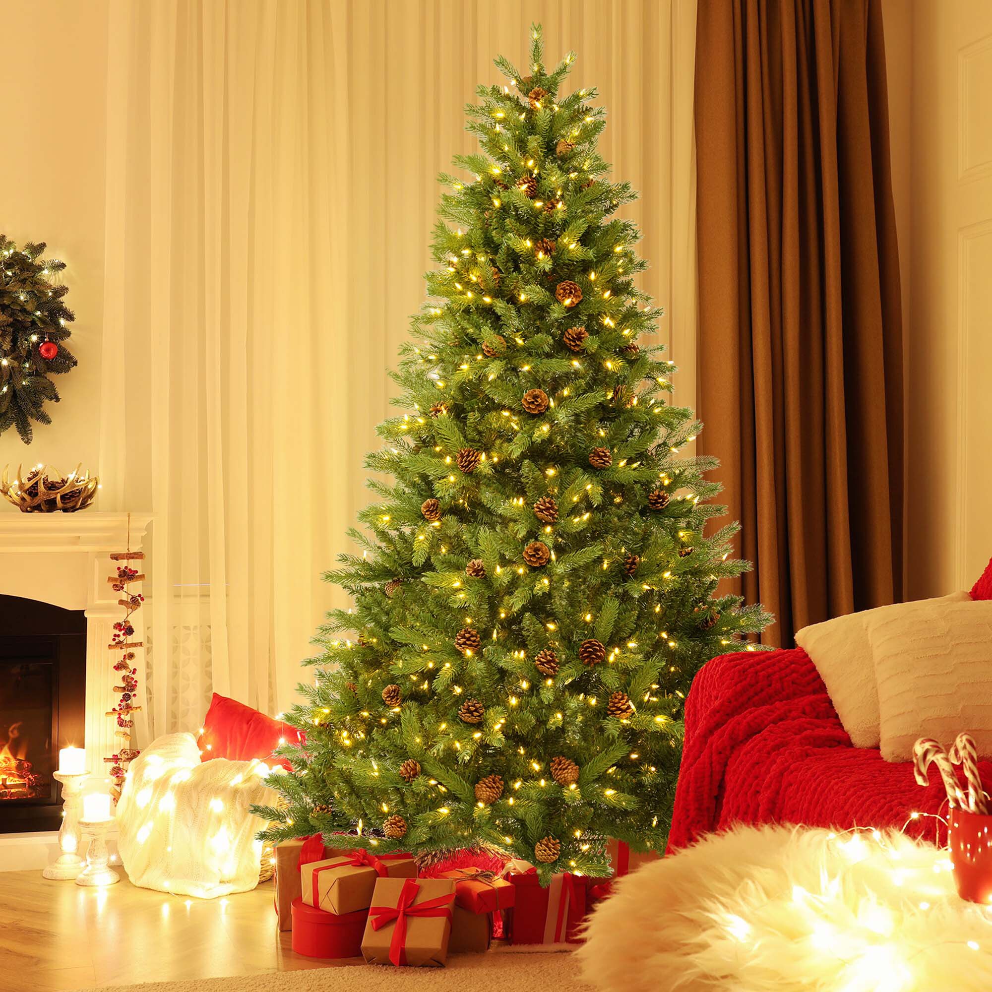 Costway LWS00760 Artificial-Christmas-Trees - View #8