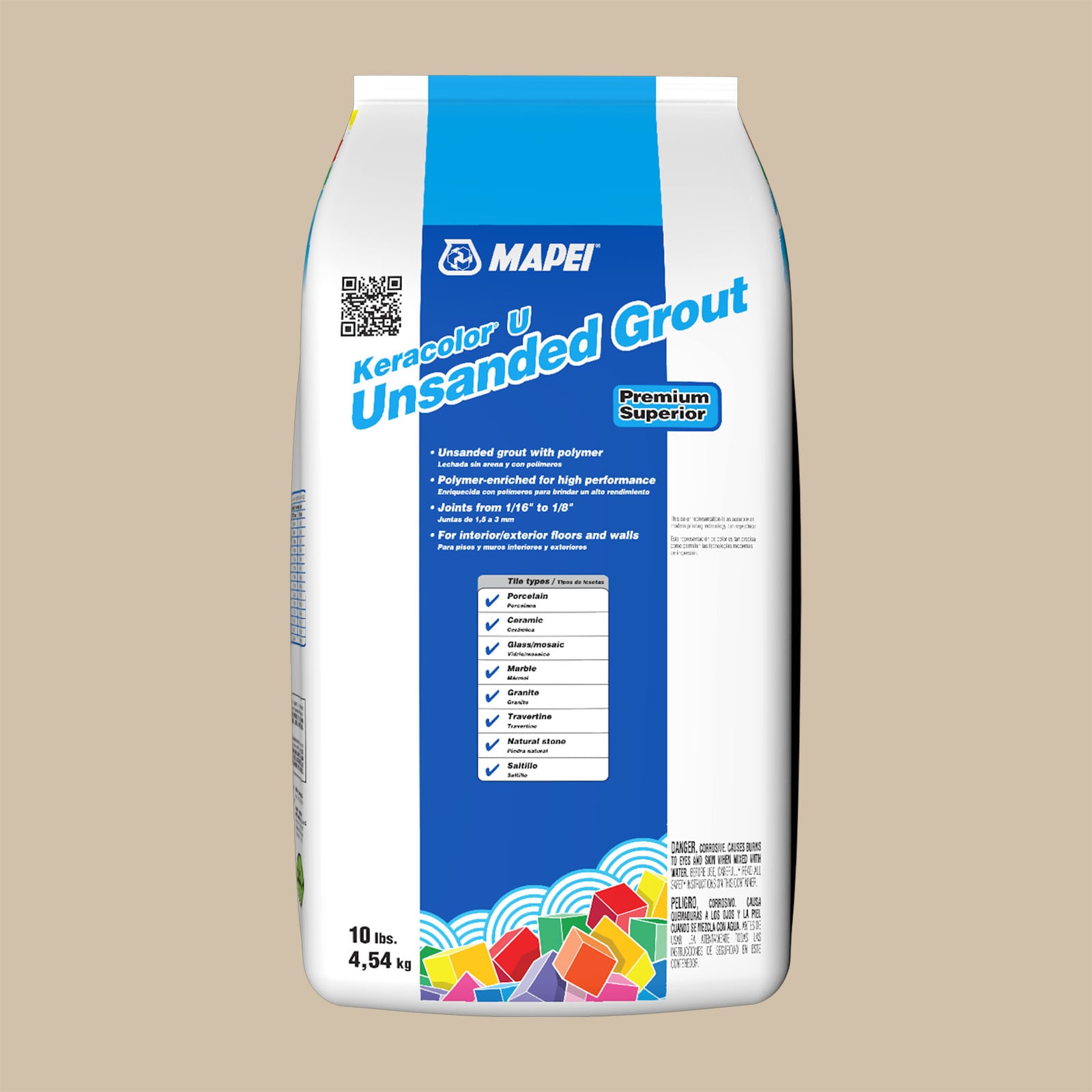 MAPEI 5UH501505 Keracolor Bone #5015 Unsanded Grout (10-lb)