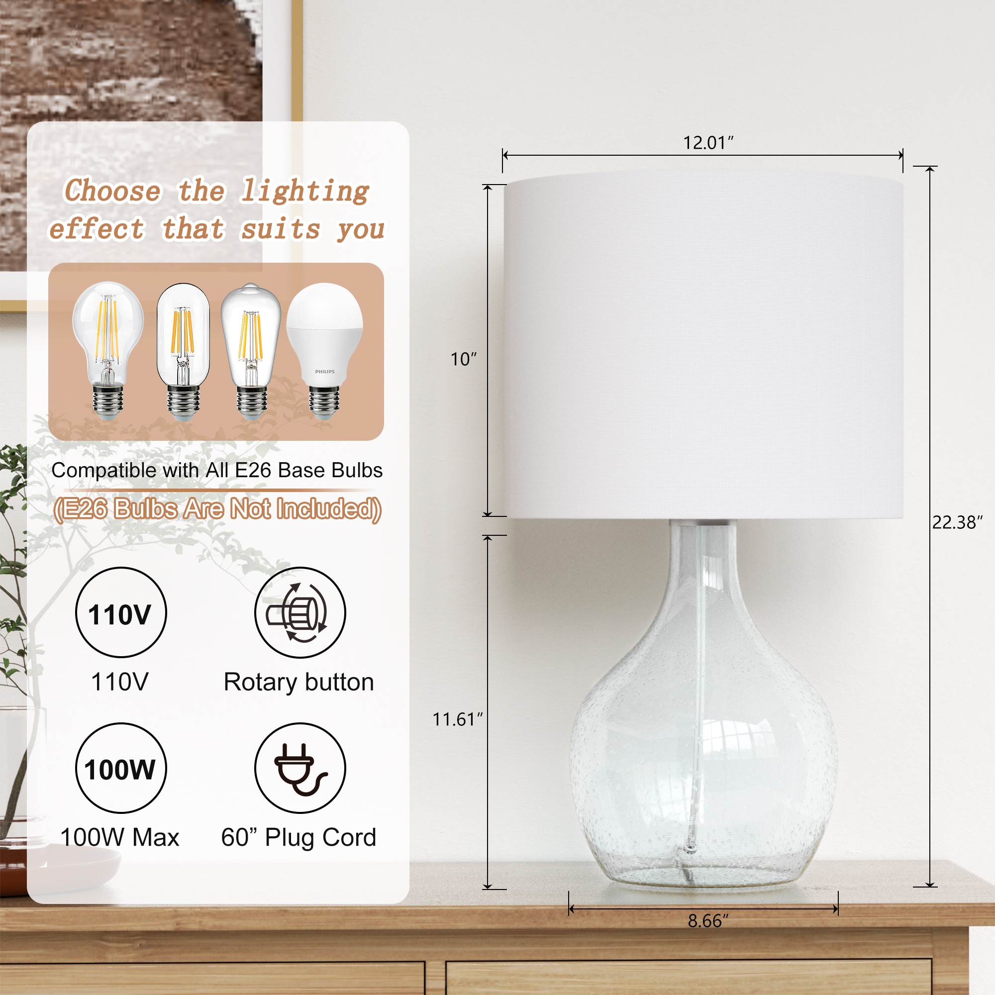 Maxax T245-CL-S Table-Lamps - View #5