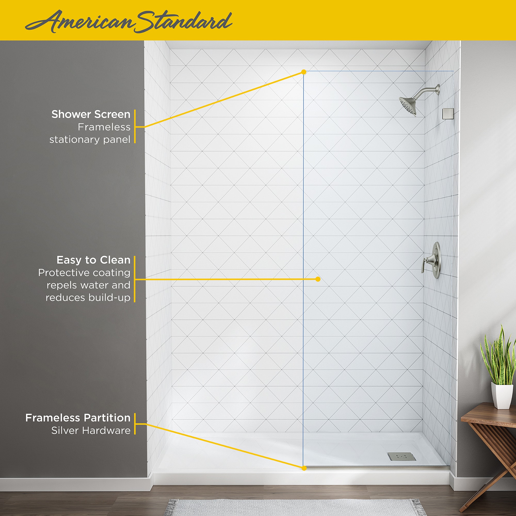 American Standard AM00830400.213 Shower-Doors - View #4