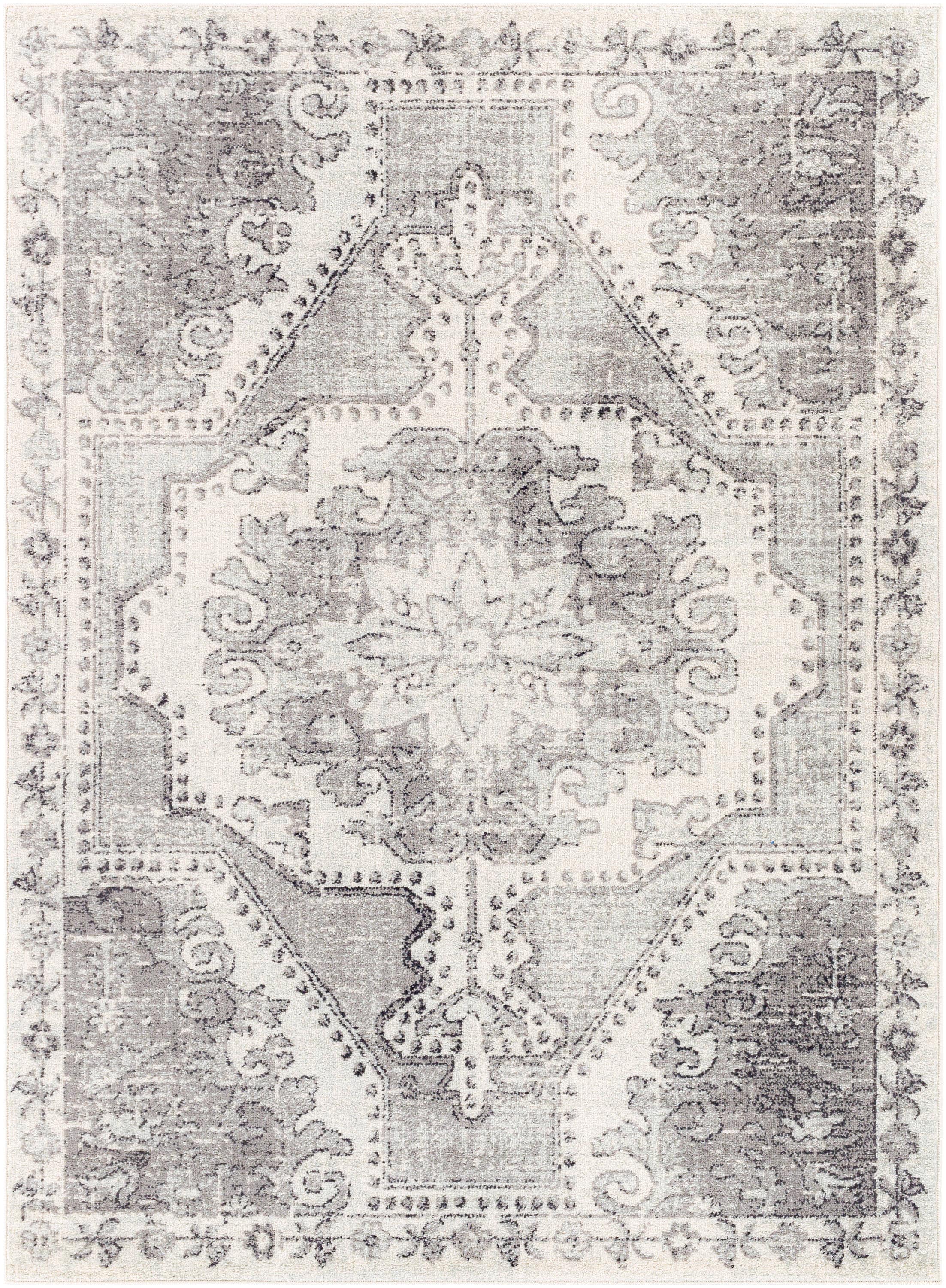Artistic Weavers HAP1129-5373 Harput 5 X 7 Medium Gray Indoor Medallion Oriental Area Rug