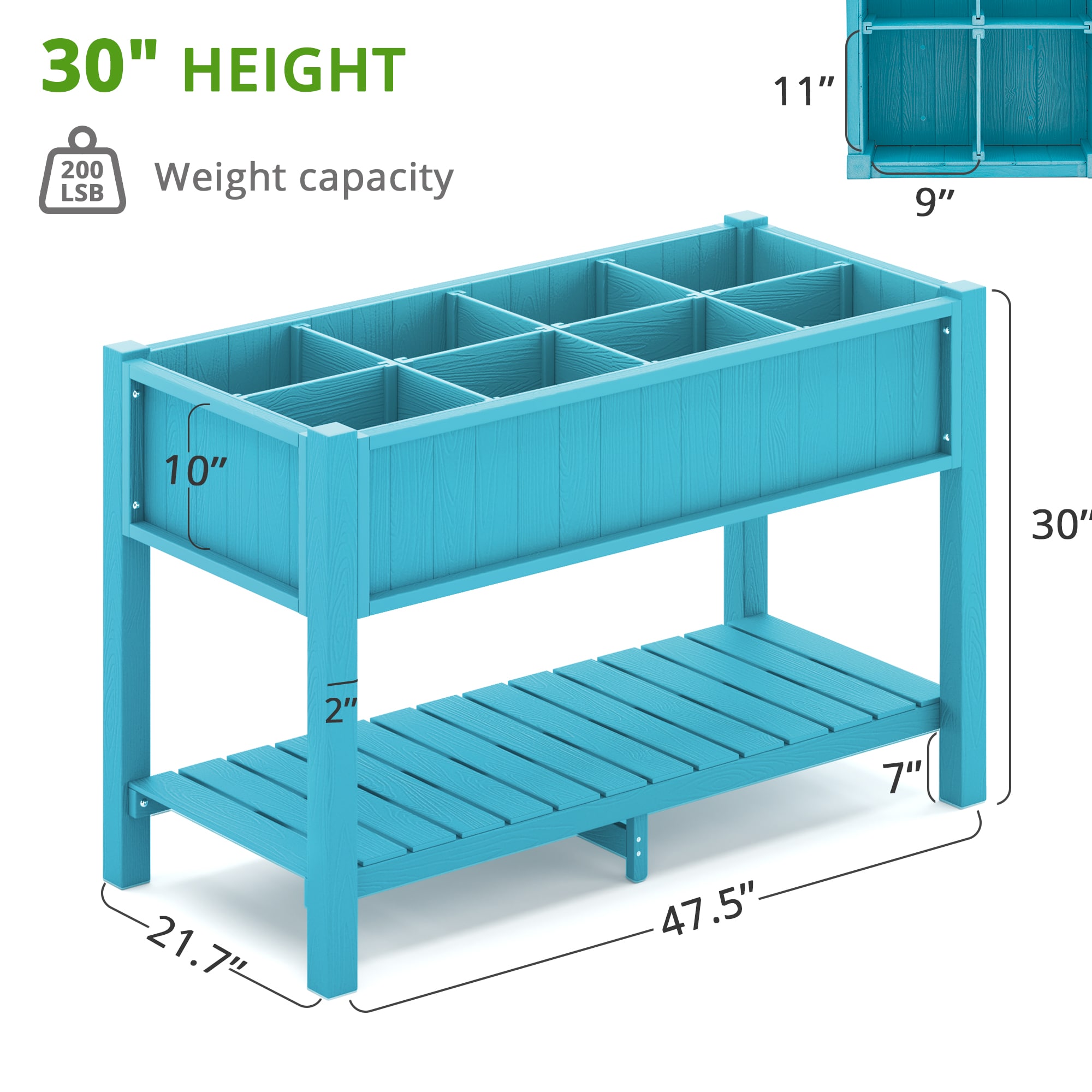 LUE BONA LB23PB0001-200LS Raised-Planter-Boxes - View #6