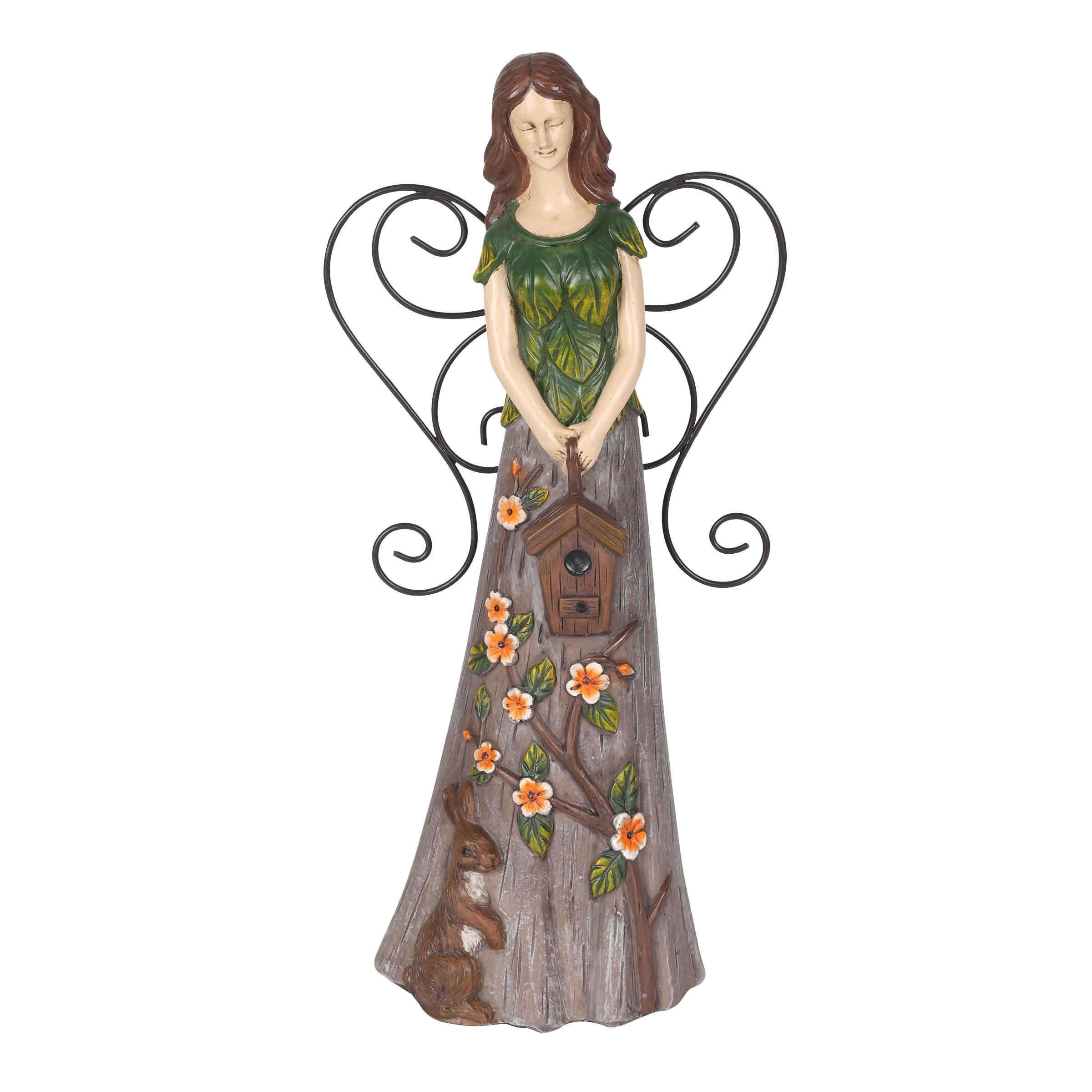 Alpine Corporation WQA1552 12-Inches H x 4-Inches W Multiple colors/finishes Angels and cherubs Garden Statue
