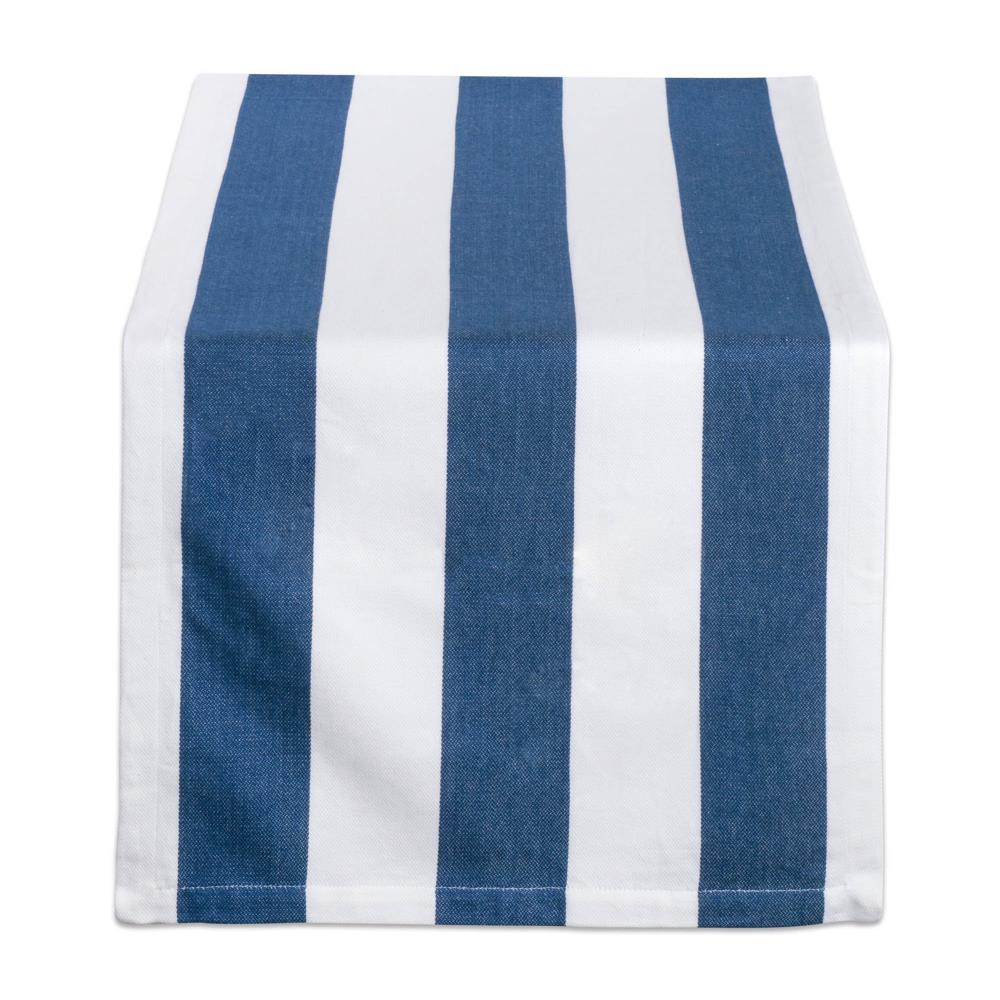 DII CAMZ37536 Navy and White Table Runner