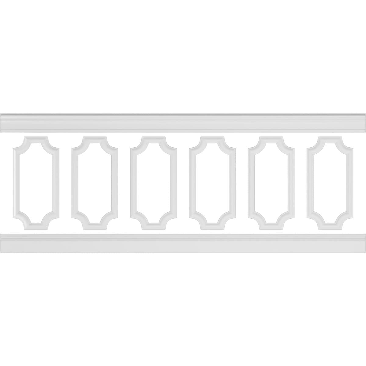 Ekena Millwork WPKUSC031P036 Smooth Paintable/Stainable Off-white Polyurethane Wainscoting Wall Panel ( 8 -Pack, Covers 23.64-sq ft )