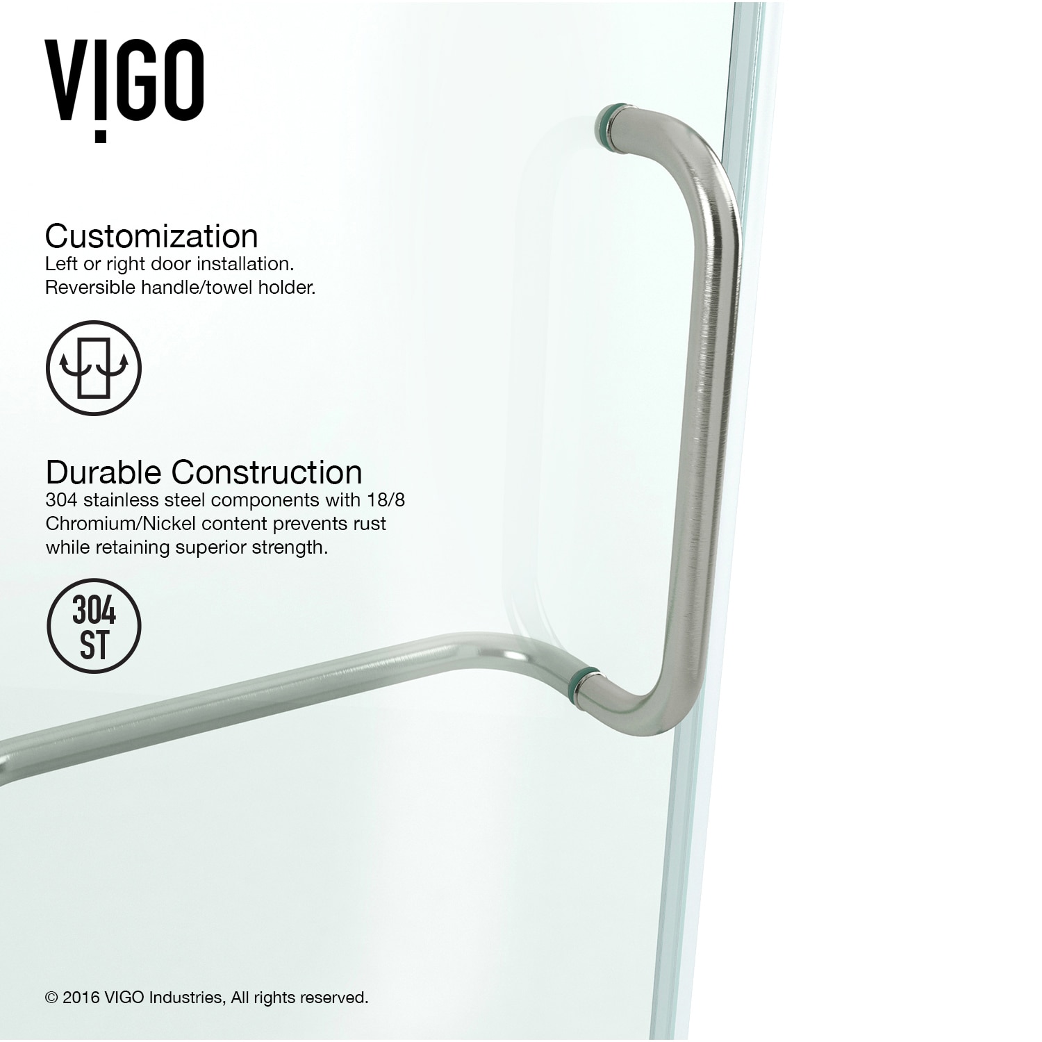 VIGO VG6011BNCL363 Shower-Doors - View #5