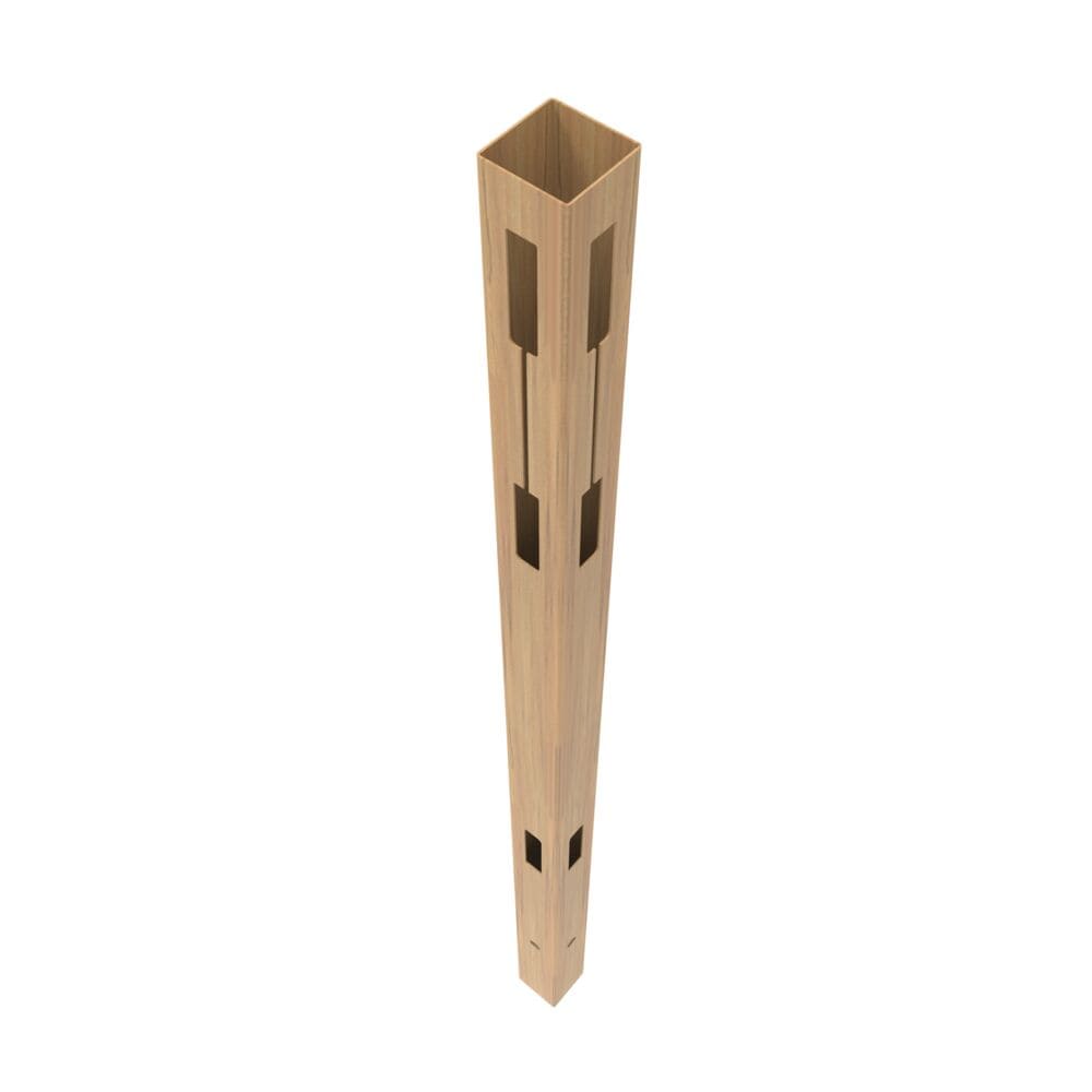 Freedom 73045764 Barington Boardwalk/Newbeck Boardwalk 9-ft H x 5-in W Woodgrain Cypress Vinyl Corner Fence post (Unassembled)