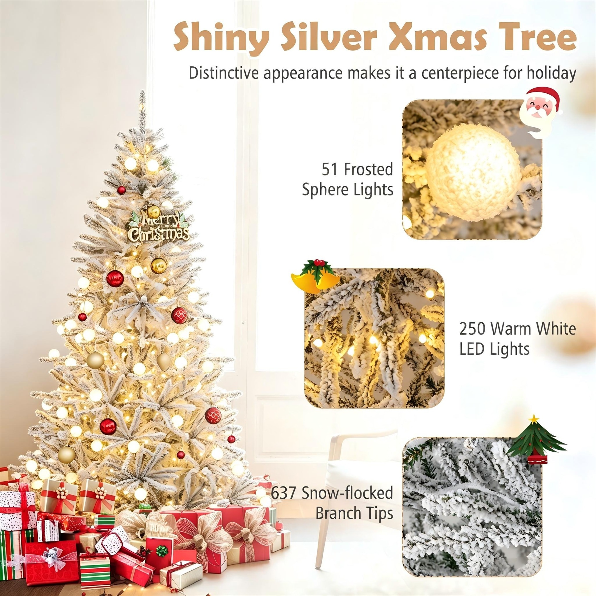 LIVIZA HYJ25270US-S Artificial-Christmas-Trees - View #5