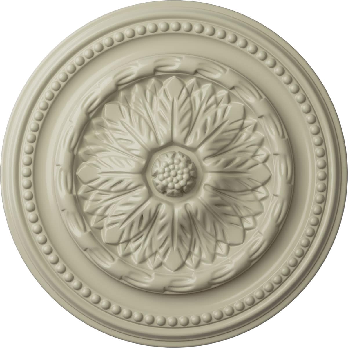 Ekena Millwork CM15CHCYF Chester 15.75-in W x 15.75-in L Painted Clear Yellow Polyurethane Split Ceiling Medallion