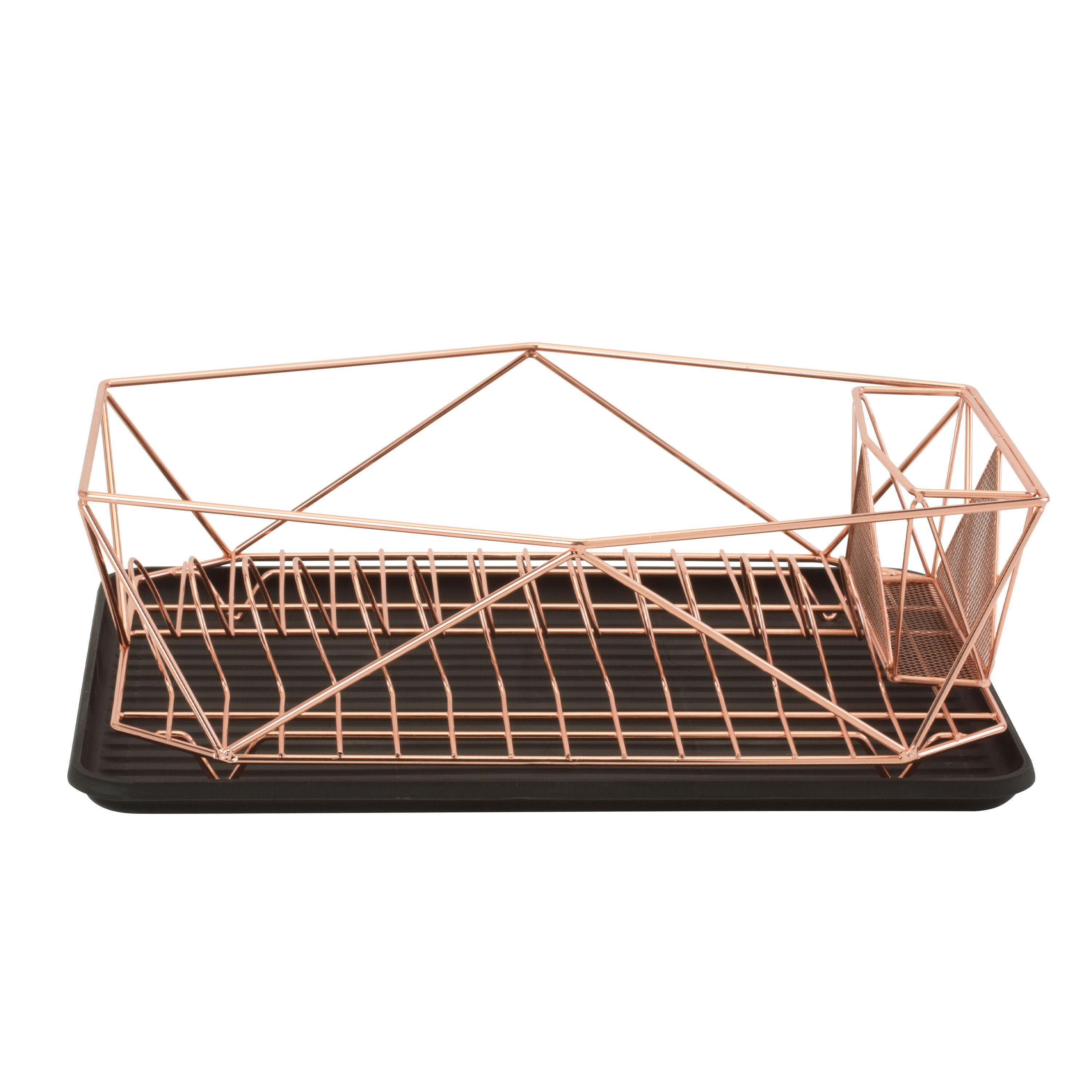 Kitchen Details 13.58-in W x 18.62-in L x 5.31-in H Iron Dish Rack in the Dish  Racks & Trays department at