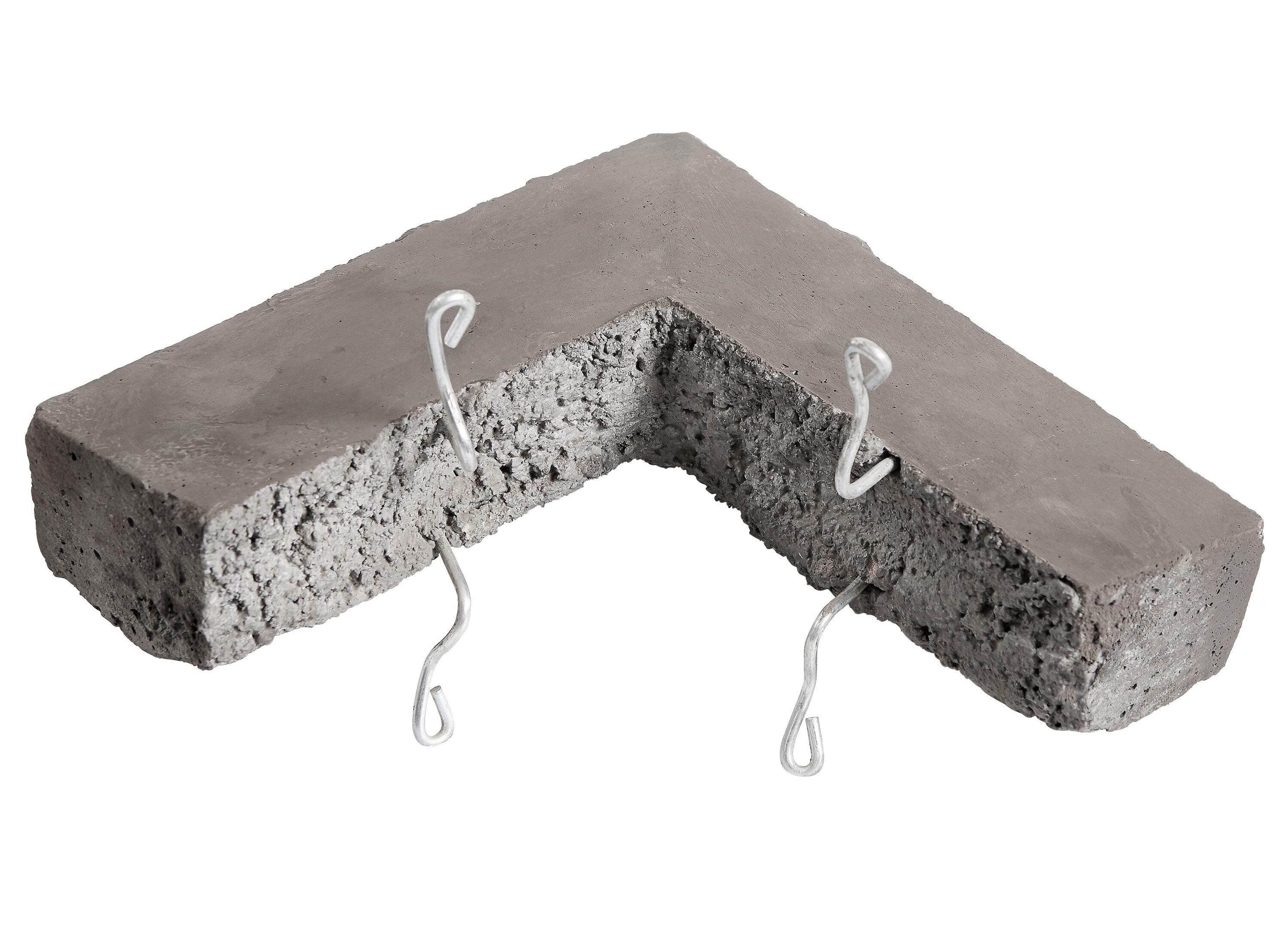 ClipStone CSM.40.007.6 Dripledge Wainscot Corner 0.5 Square feet Smoke Manufactured stone veneer