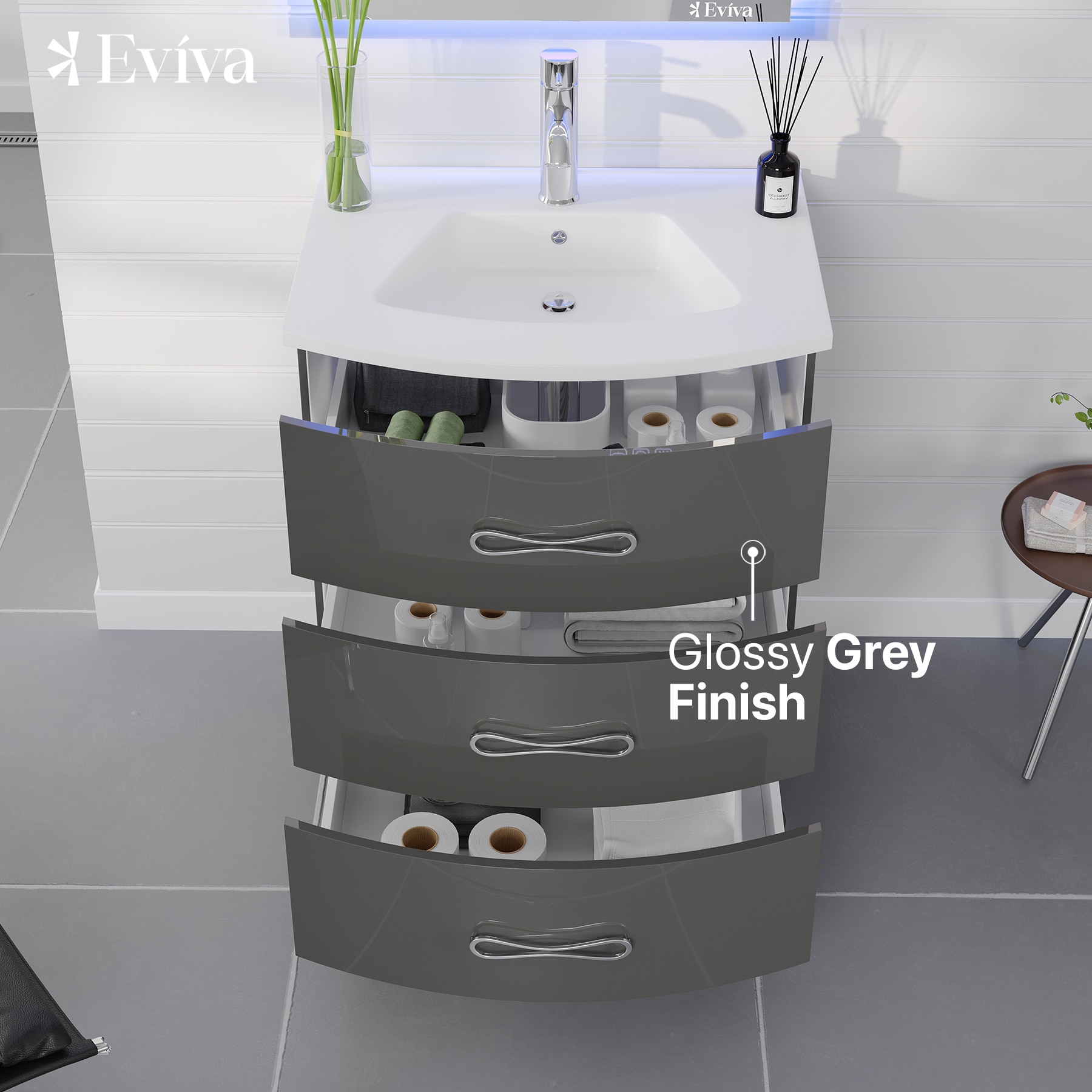Eviva EVVN567-24GR-FS Bath-Vanity-Combo - View #3