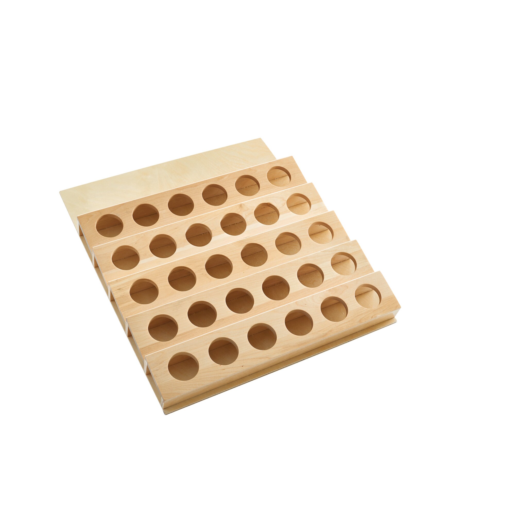 Rev-A-Shelf 4CDI-18-KCUP-1 19.75-in x 16-in Brown Maple Wood Coffee Pod Insert