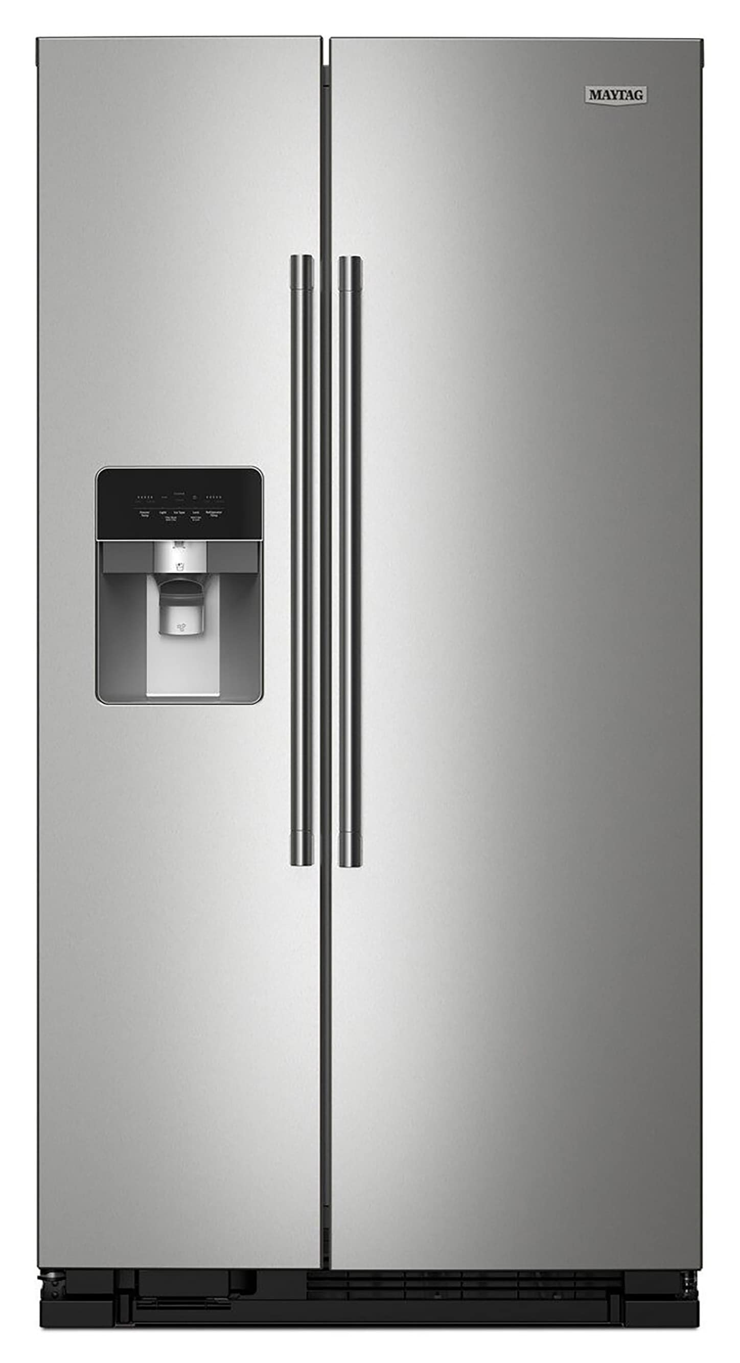 Maytag 24.5-cu ft Side-by-Side Refrigerator (White) in the Side-by-Side ...
