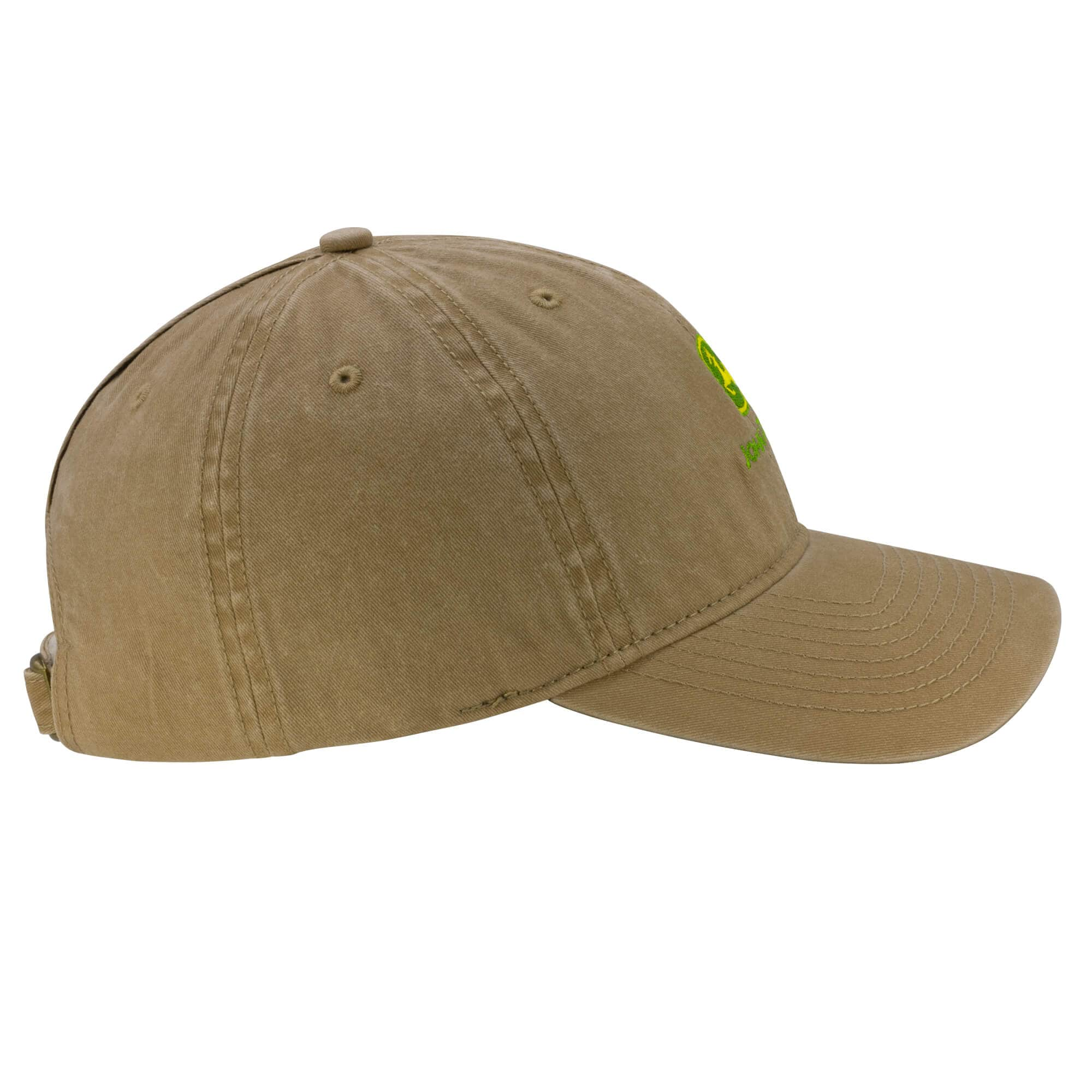 John Deere Women's Khaki Washed Cotton Baseball Cap in the Hats ...