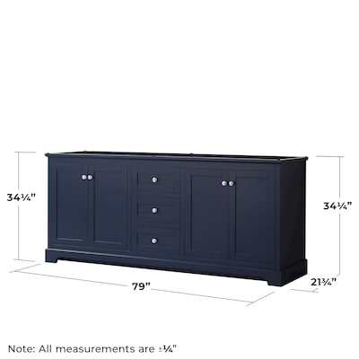 Avery 79 in. W x 21.75 in. D Bathroom Vanity Cabinet Only in White Avery 79 in. W x 21.75 in. D Bathroom Vanity Cabinet Only in White